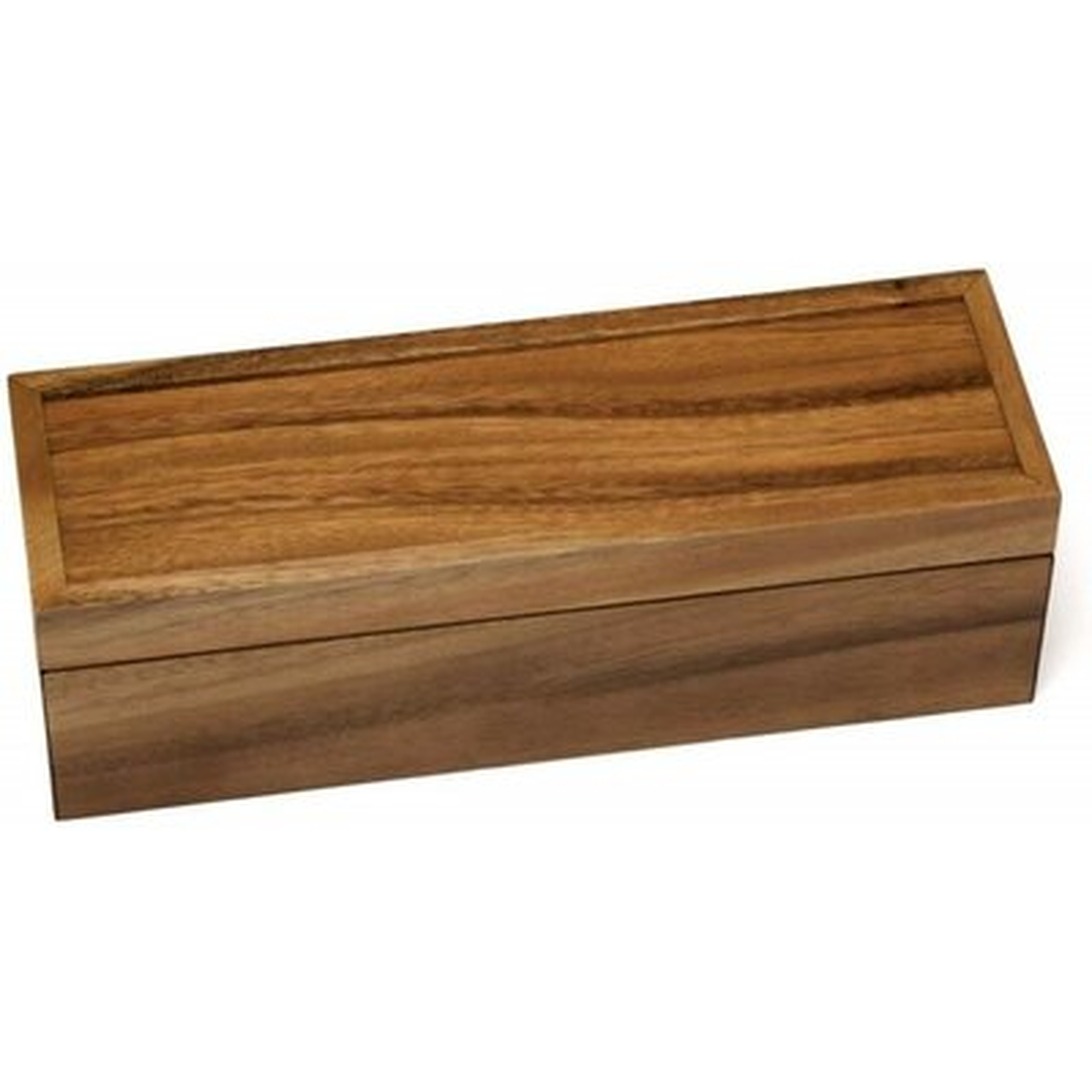 Acacia 4-Section Solid Wood Box - Wayfair