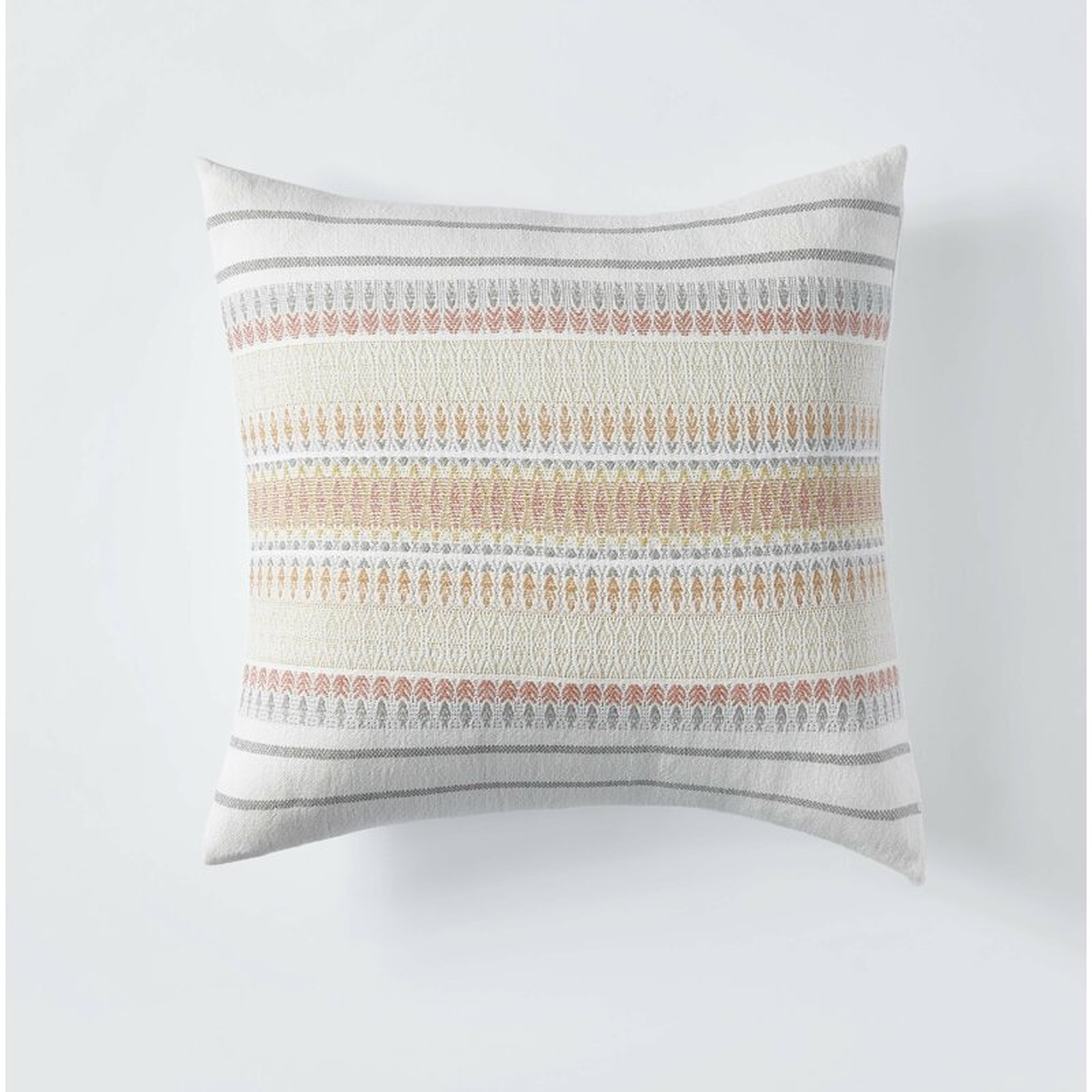 Coyuchi Lost Coast Organic Decorative Cotton Pillow Cover Color: Coral - Perigold