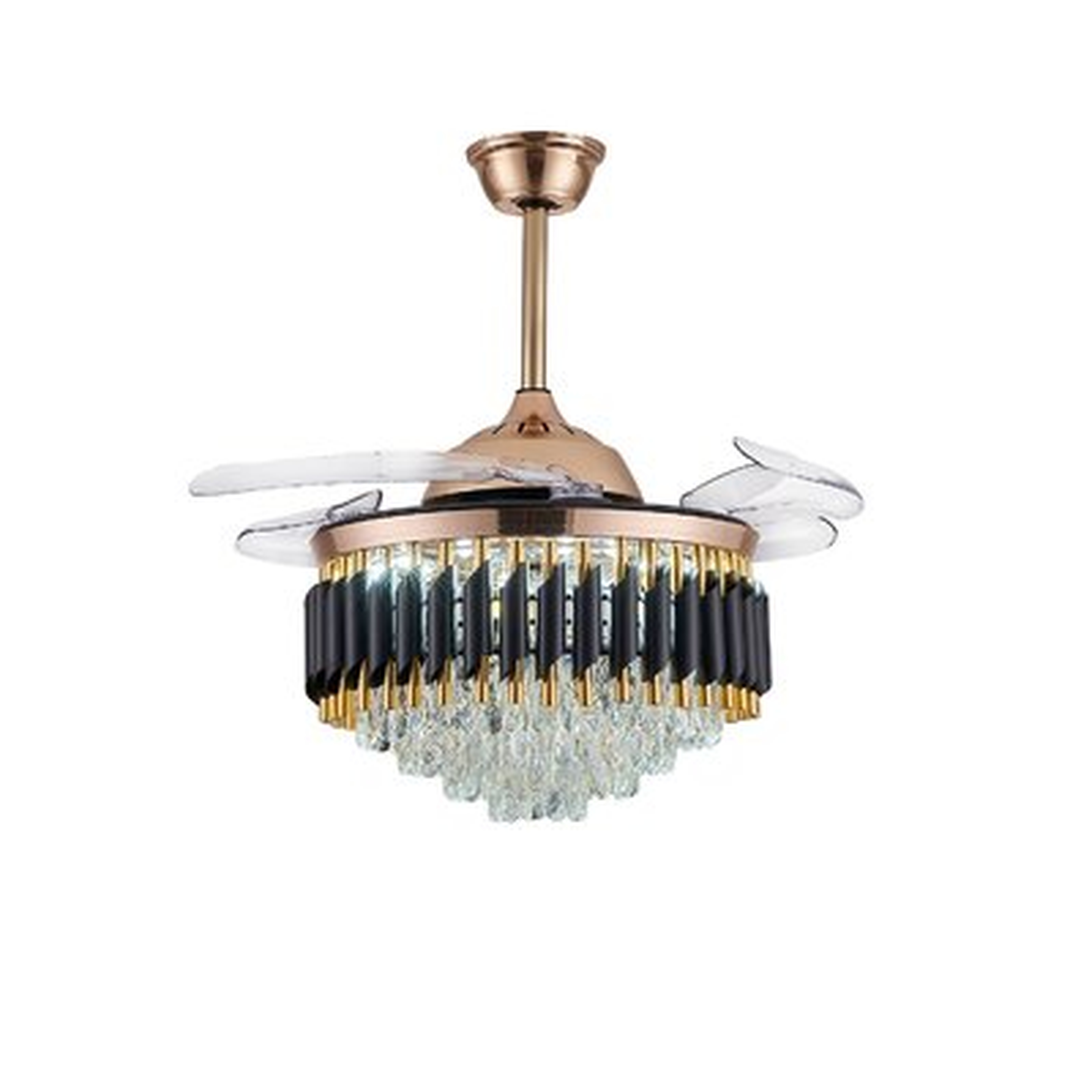 52'' Arnfinnur 4 - Blade LED Ceiling Fan with Remote Control and Light Kit Included - Wayfair