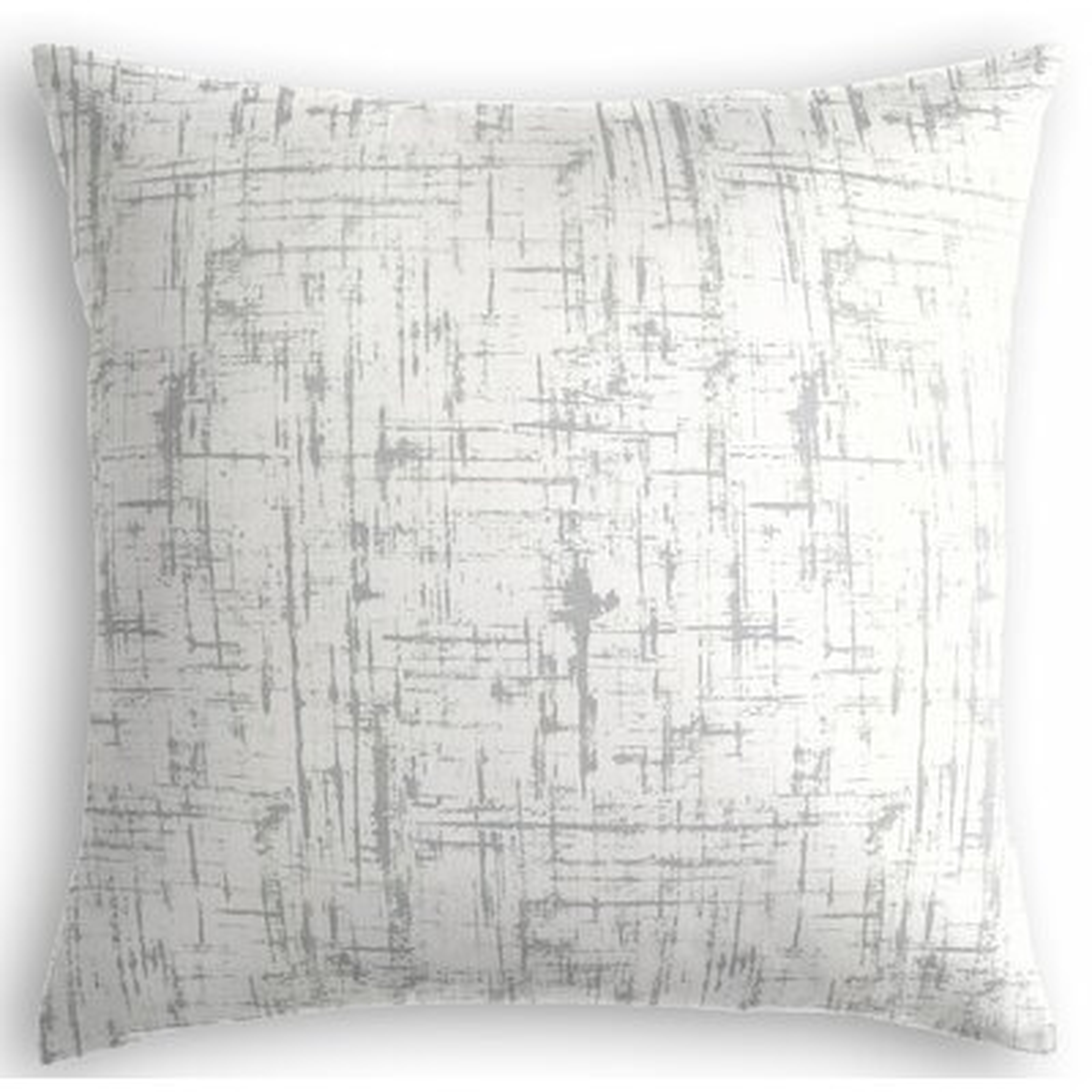 Faux Bois Square Cotton Pillow Cover & Insert - Wayfair