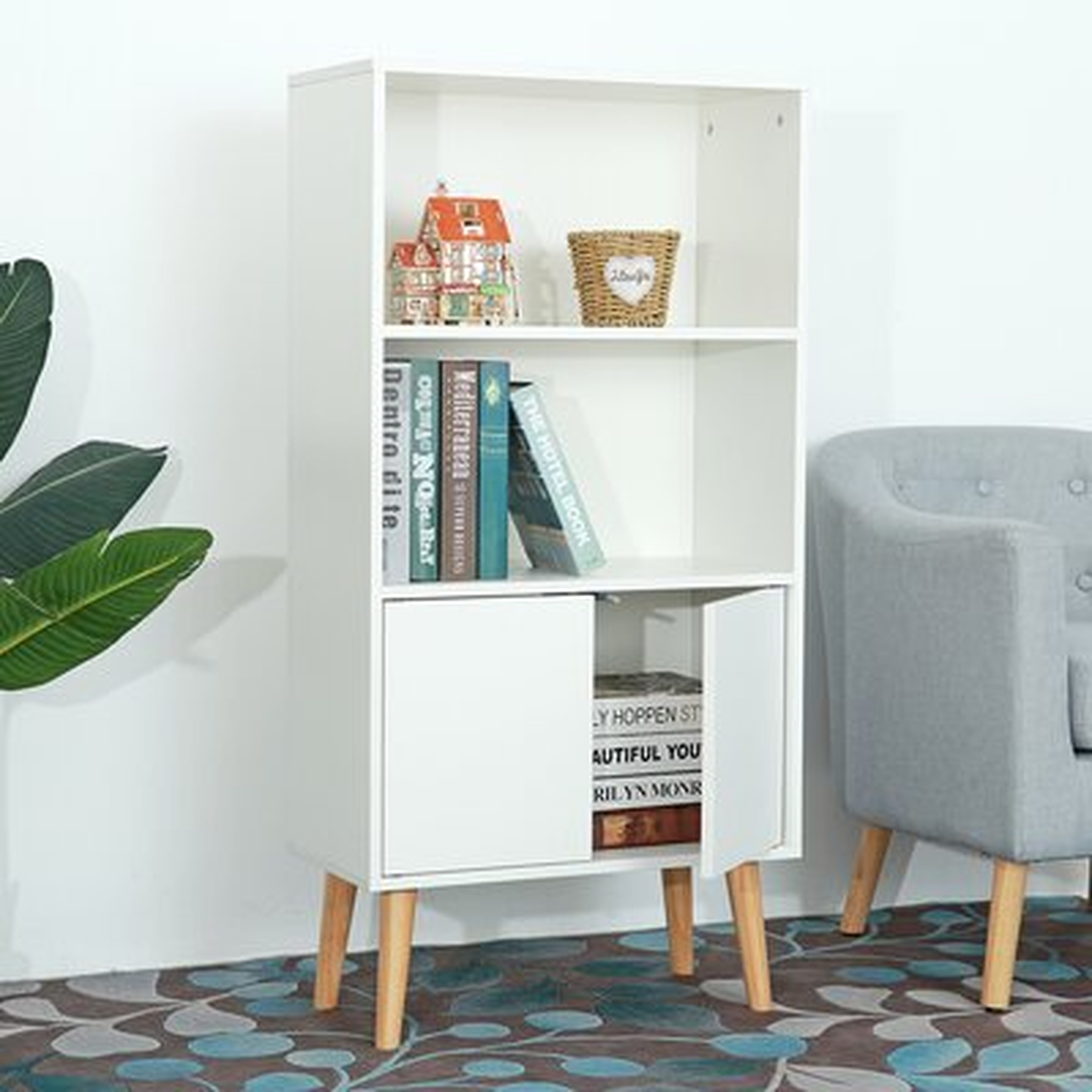 3-Tier Bookcase Bookshelf - Wayfair