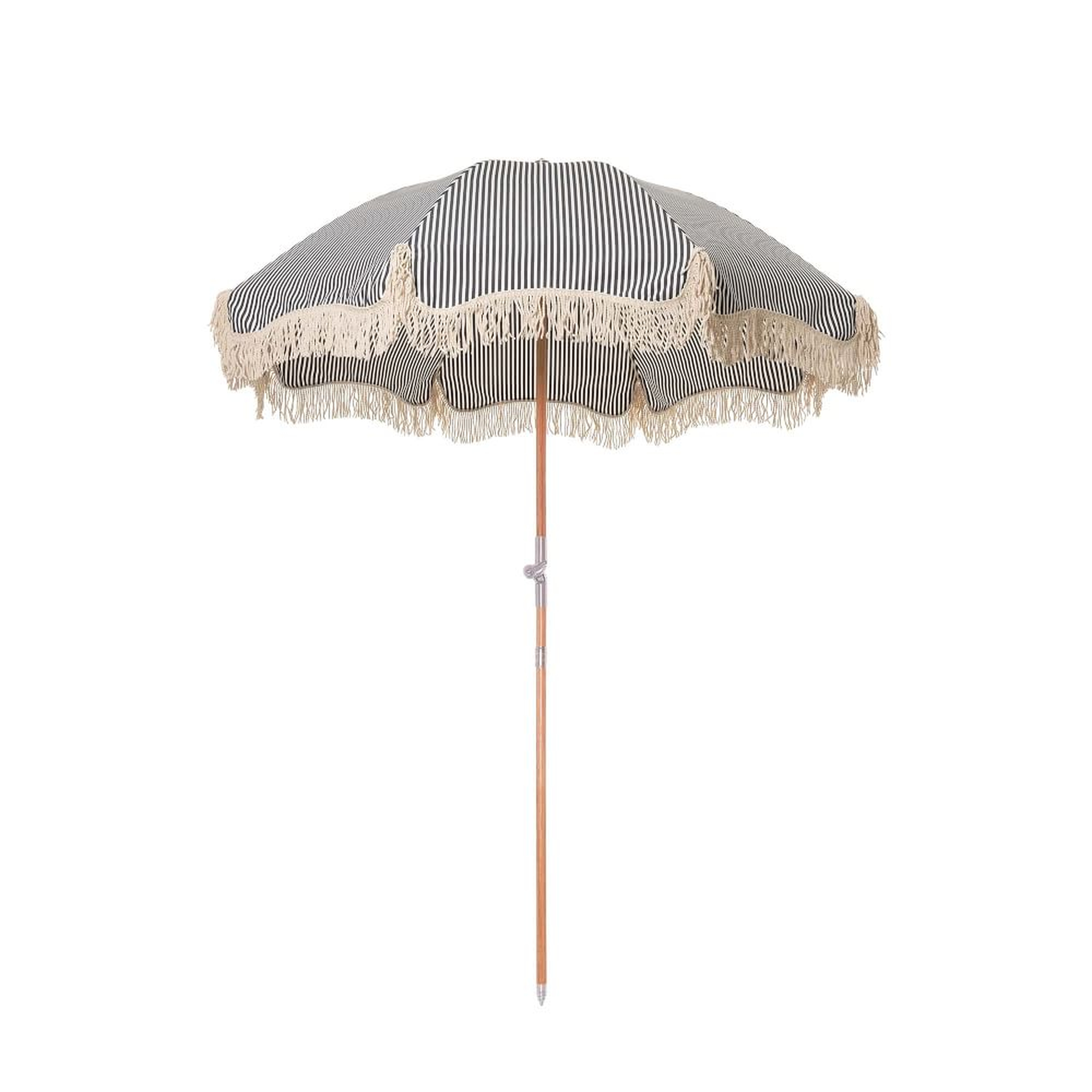 Business And Pleasure The Premium Umbrella Lauren's Navy Stripe - West Elm