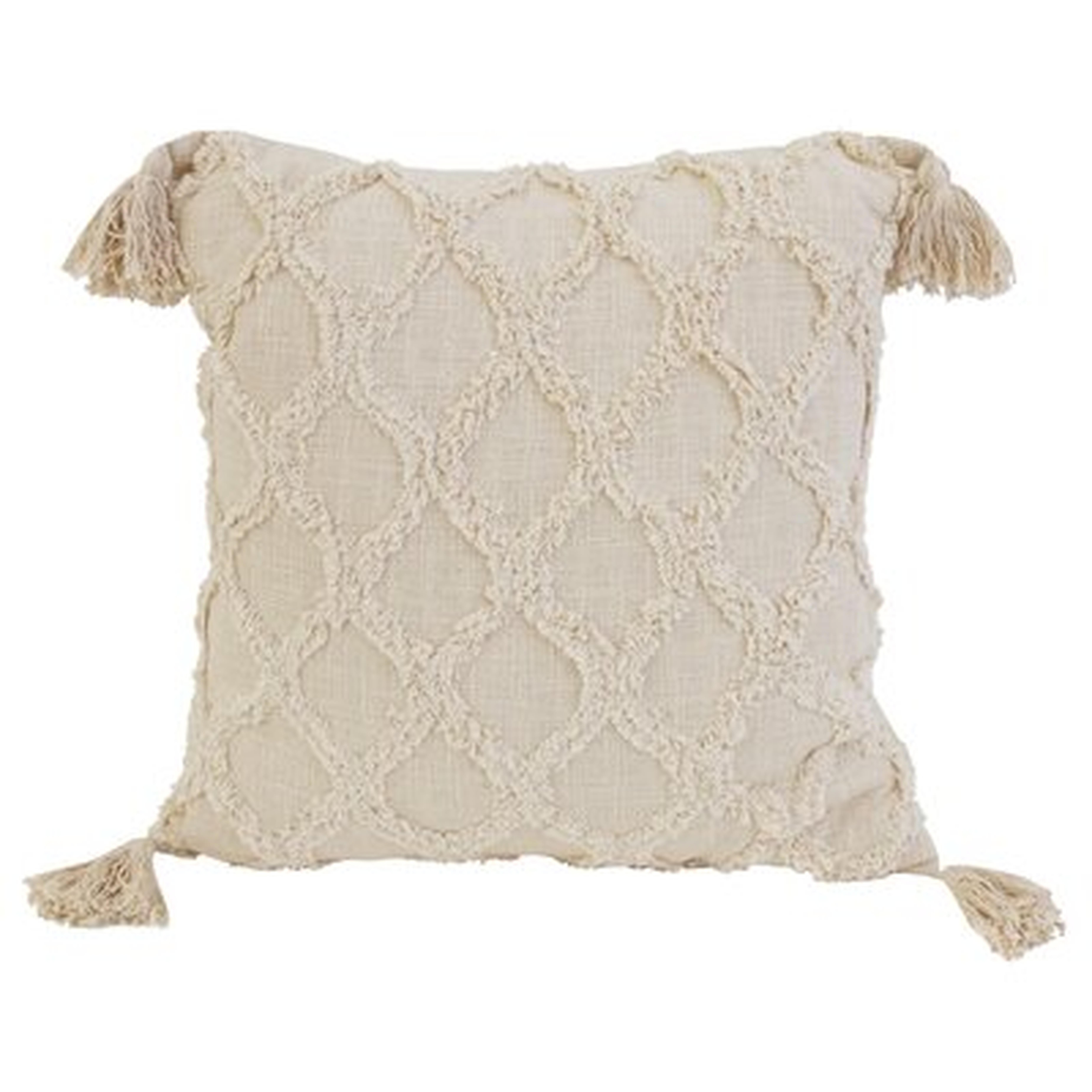Sipan Square Cotton Pillow Cover and Insert - Wayfair