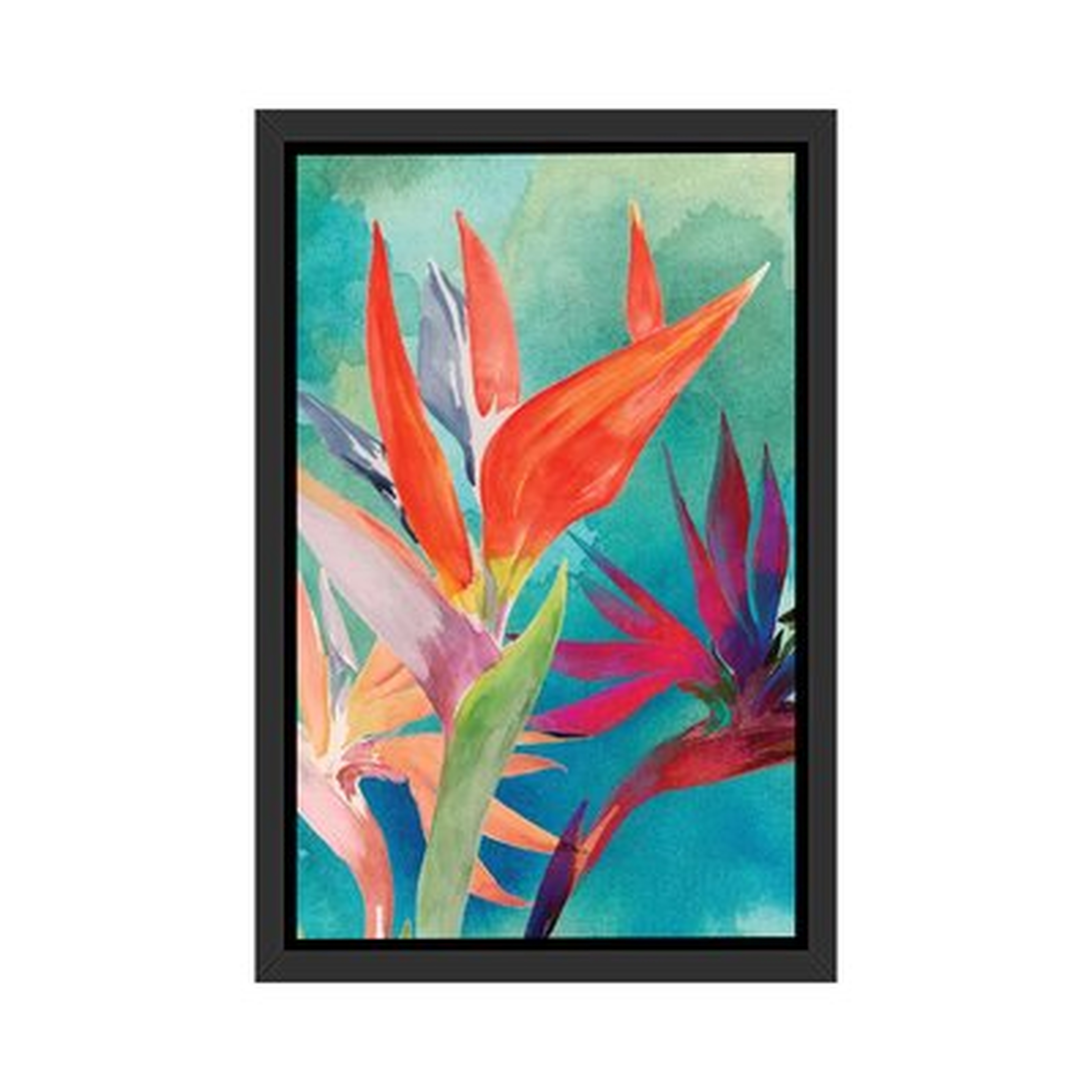 Vivid Birds of Paradise I by Jennifer Paxton Parker - Picture Frame Painting Print - Wayfair