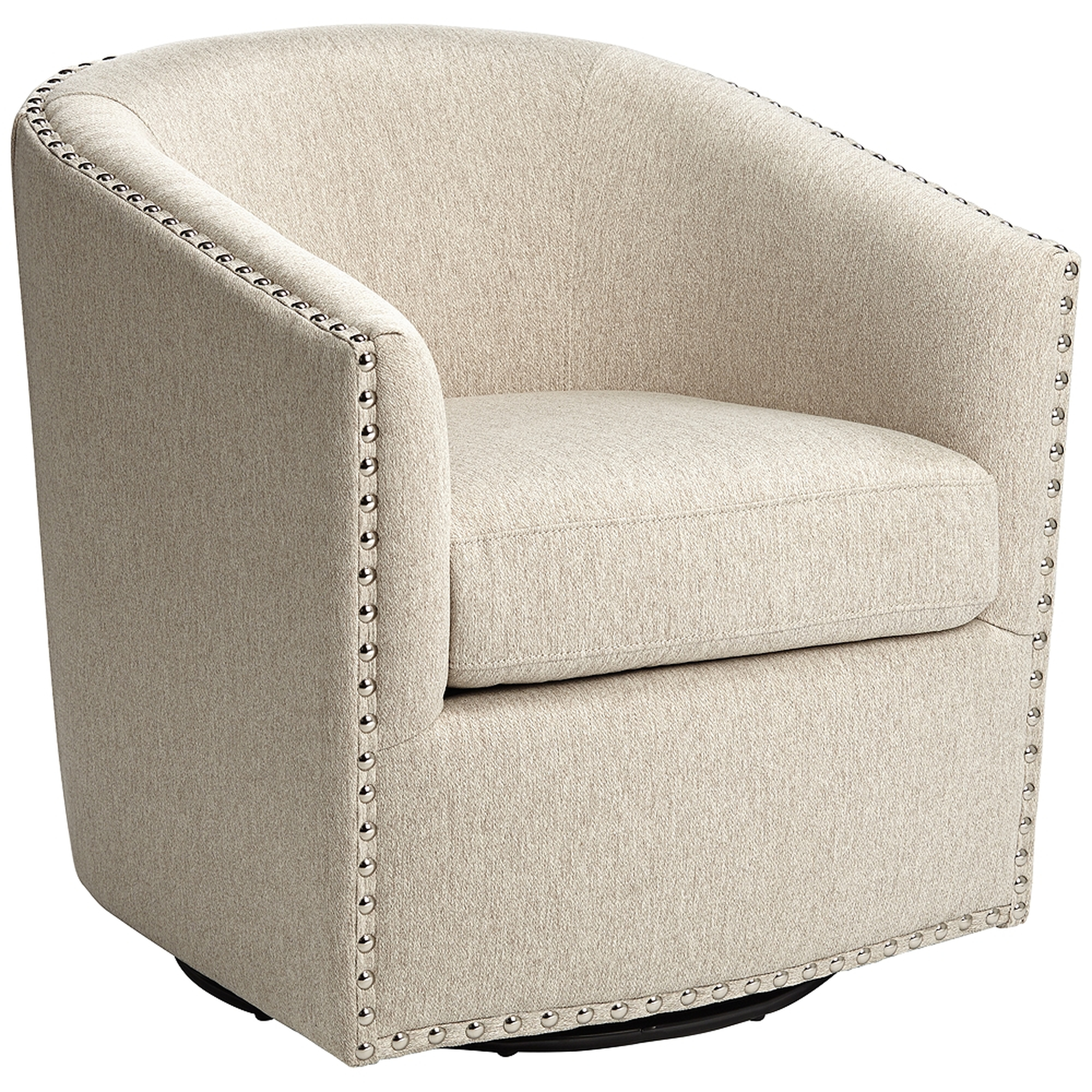 Fullerton II Oatmeal Swivel Accent Chair - Style # 79H34 - Lamps Plus