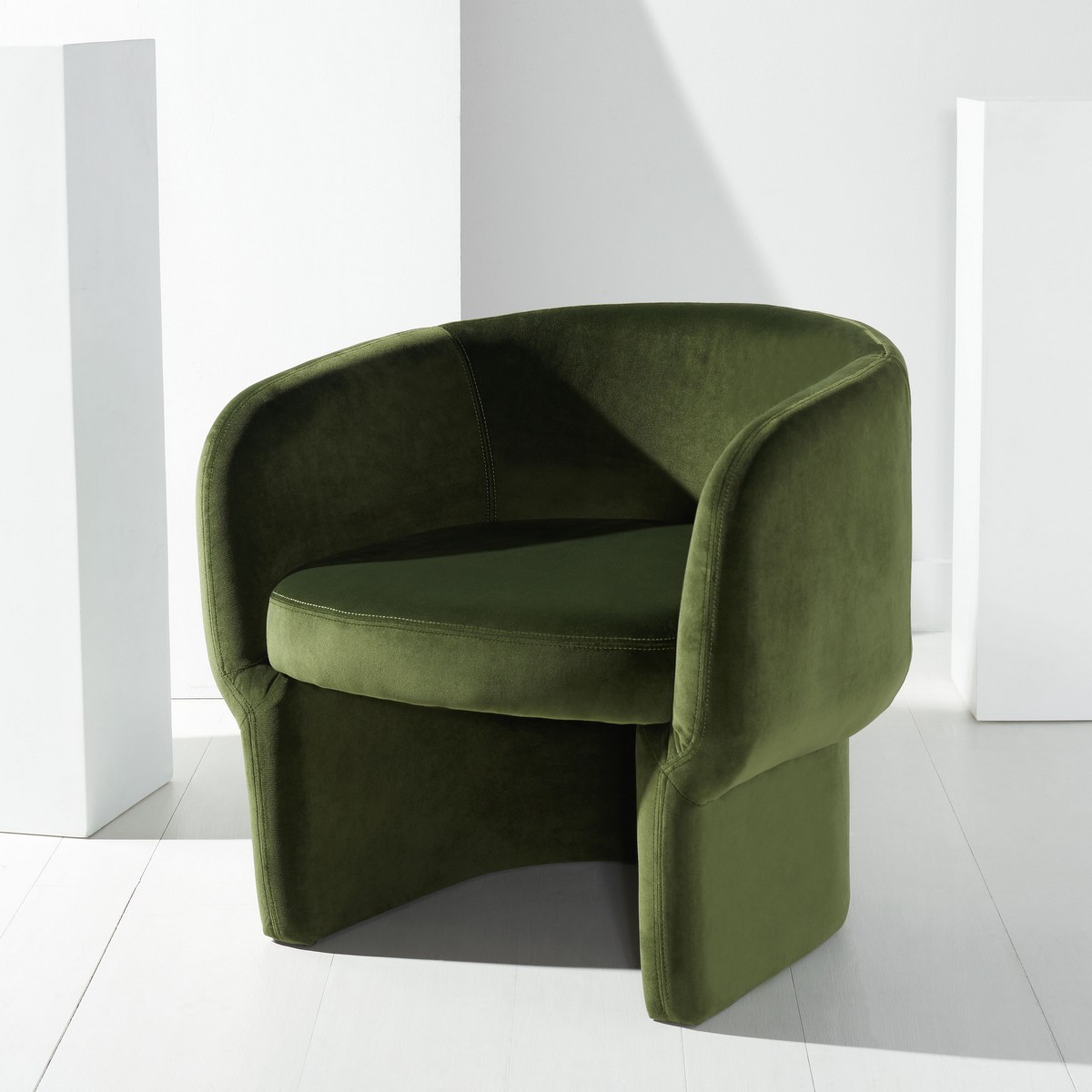 Kellyanne Modern Accent Chair  - Forest Green - Safavieh Couture