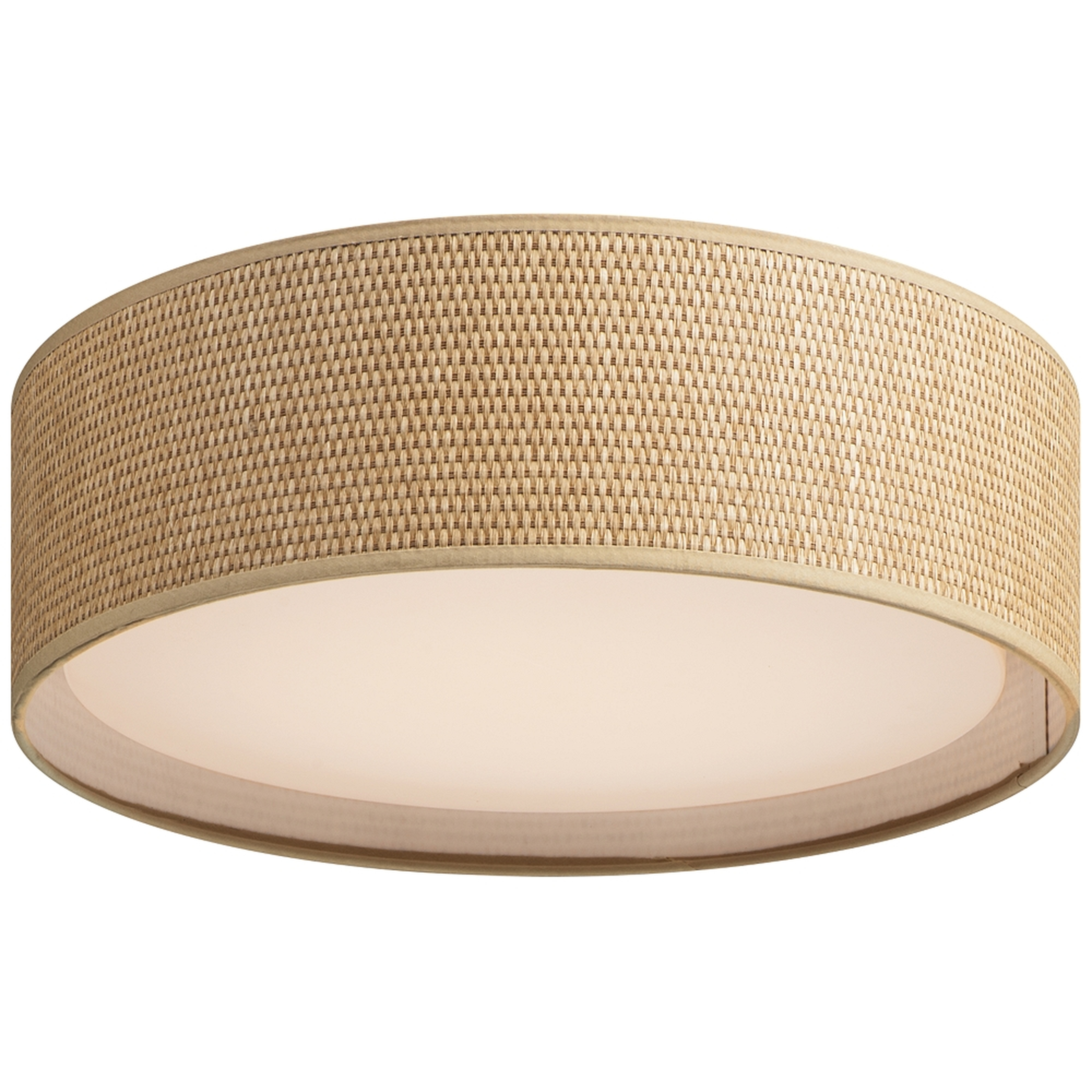 Maxim Prime 16" Wide Grass Cloth Drum LED Ceiling Light - Style # 73W39 - Lamps Plus