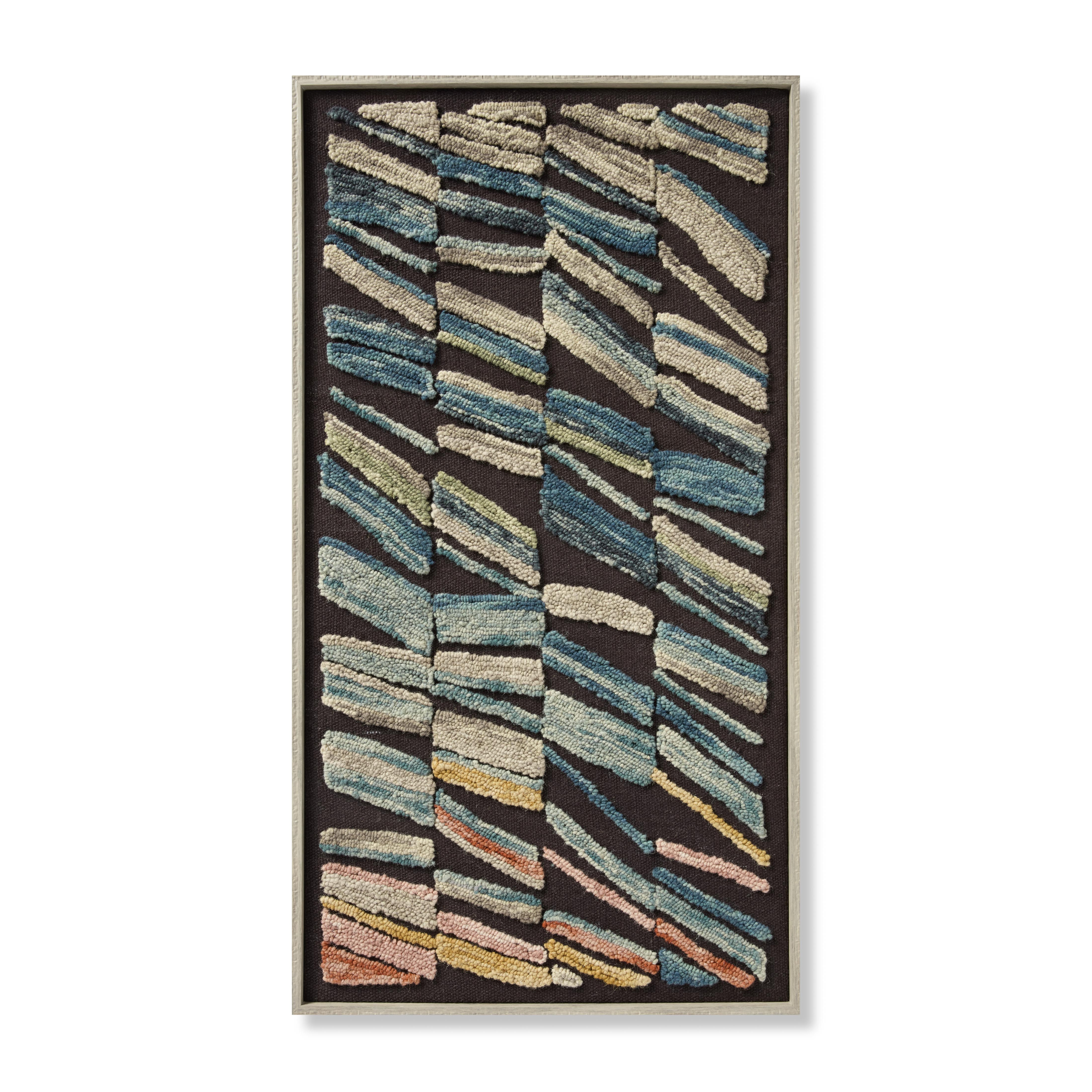 Loloi Drafty Black / Multi 4'-5" x 2'-5" Wall Art - Loloi Rugs