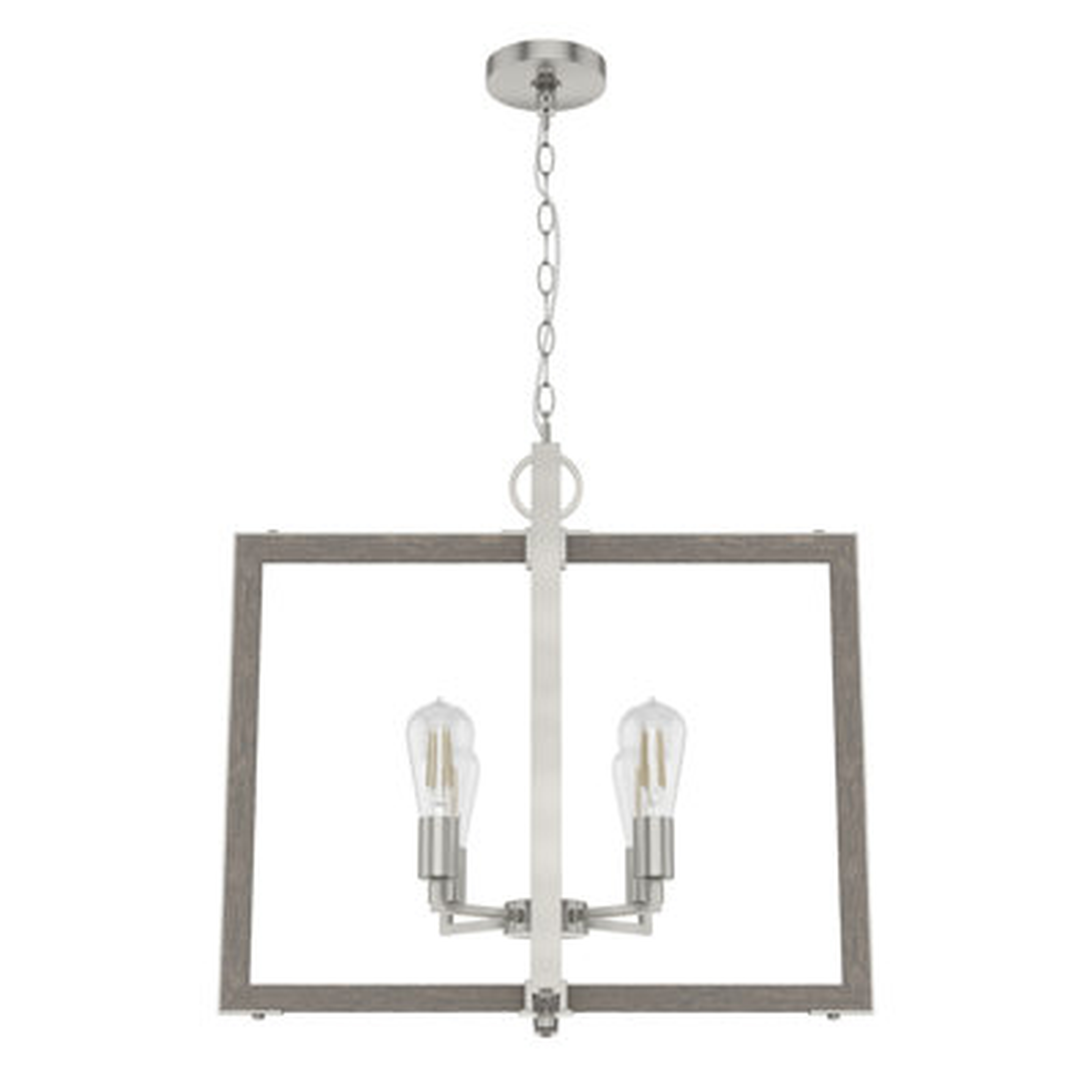 Hunter Woodburn 4 Light 24 Inch Pendant Ceiling Light Fixture - Wayfair