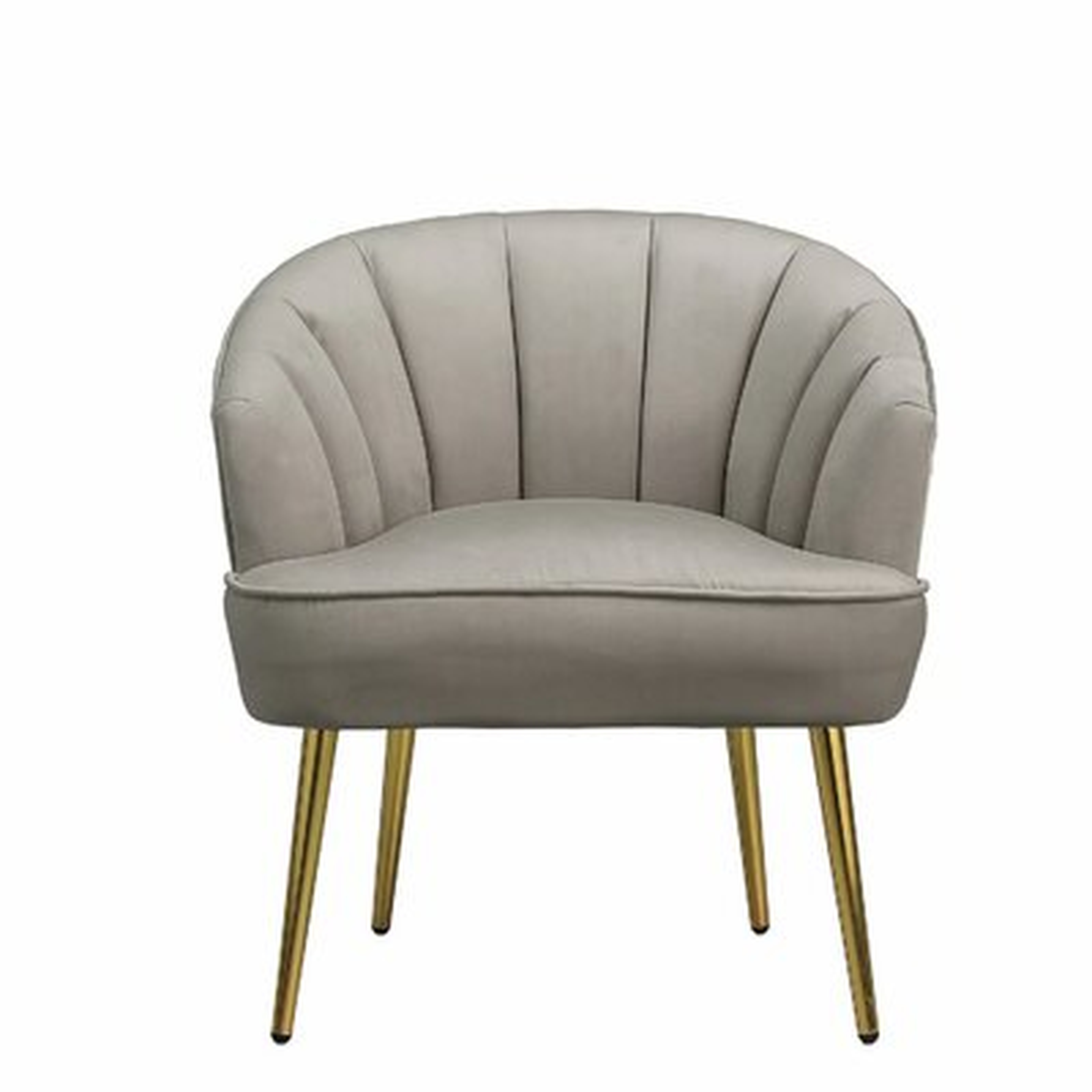 Modern Backrest Accent Chair For Living Room Bedroom Metal Leg,Velvet - Wayfair