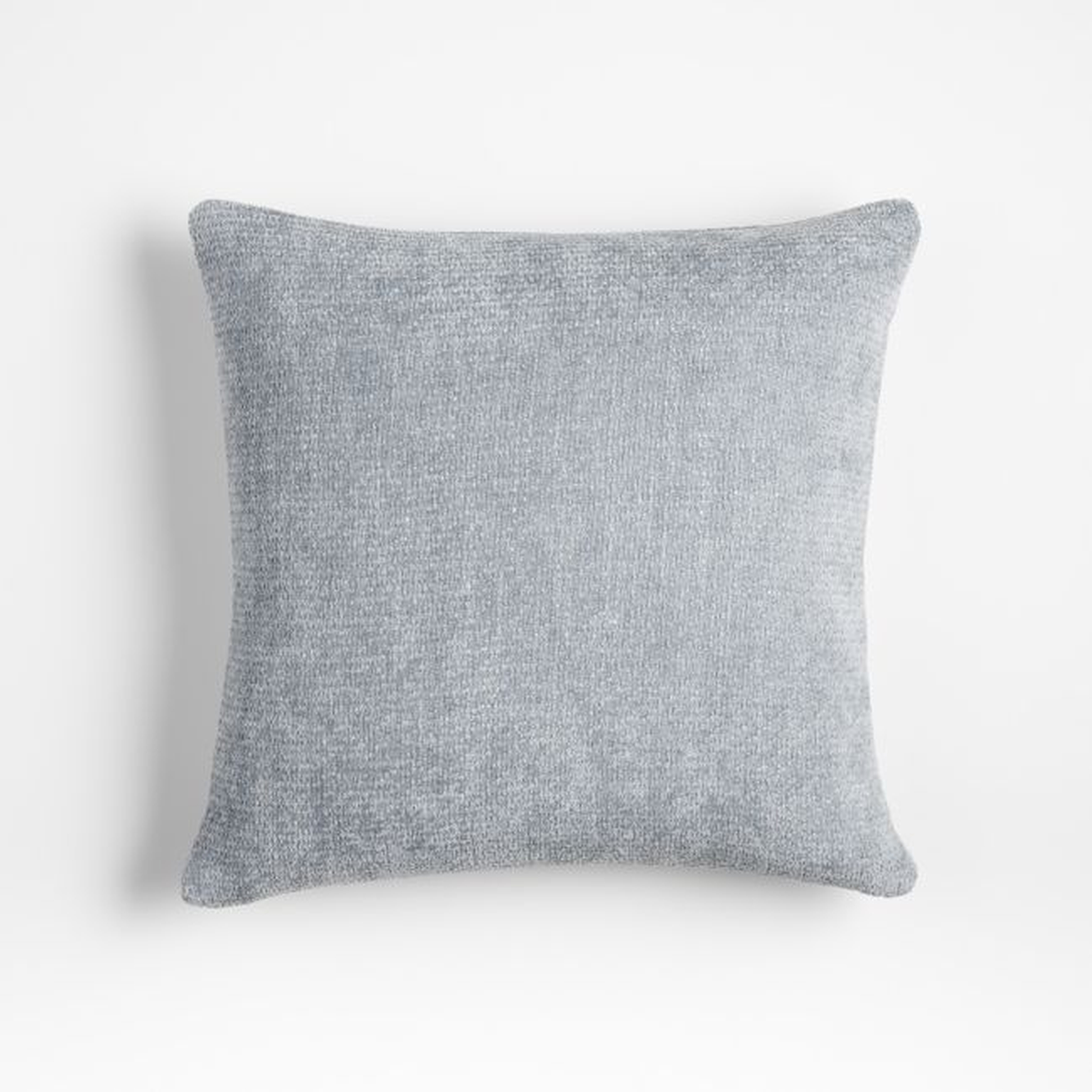 Monarch Chenille 18"x18" Mist Blue Throw Pillow Cover - Crate and Barrel