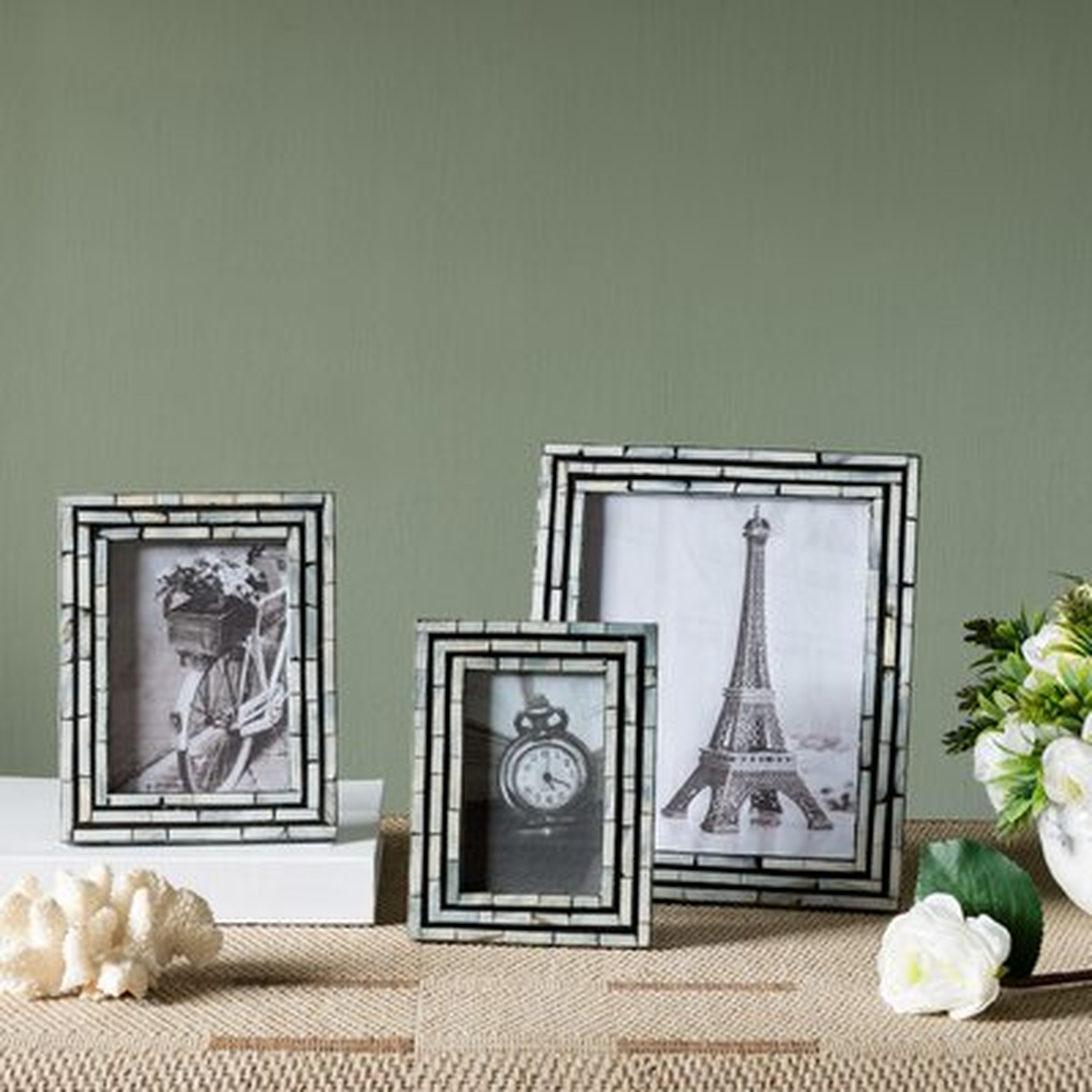 3 Piece Parise Mother of Pearl Picture Frame Set - Birch Lane