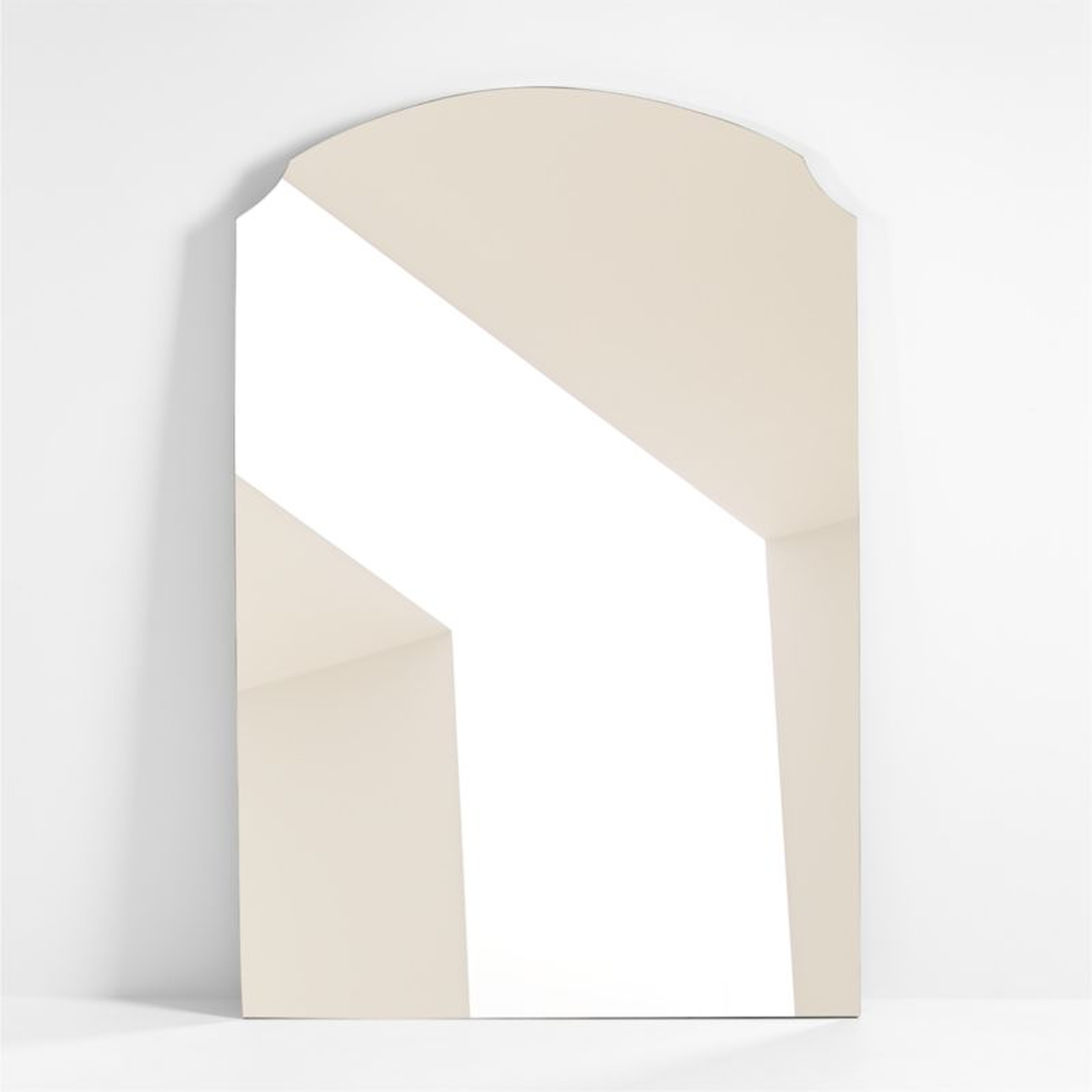 Emmy Brass Floor Mirror - Crate and Barrel