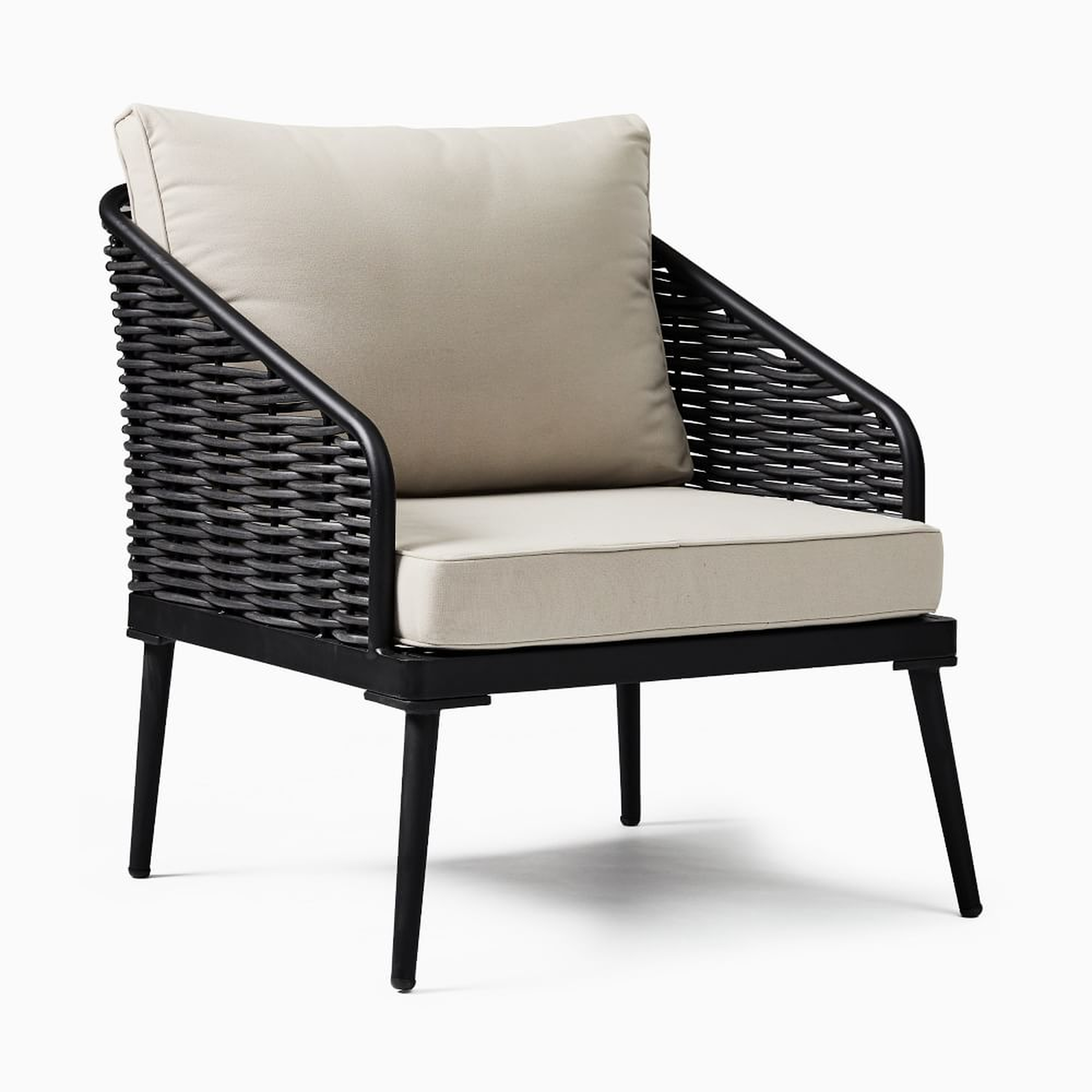 Corvo Lounge Chair, AWW, Black - West Elm