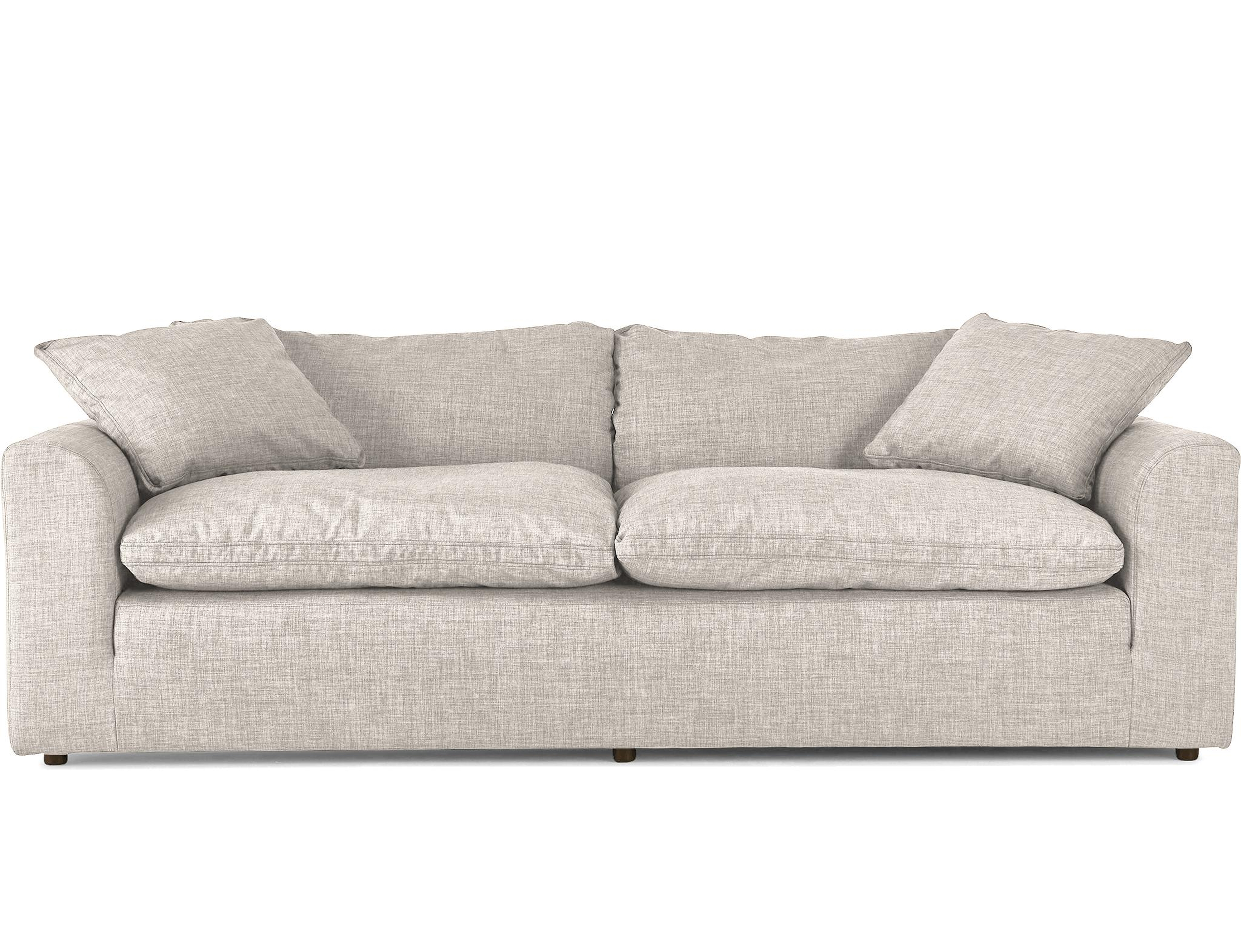 Beige/White Bryant Mid Century Modern Sofa - Merit Dove - Joybird