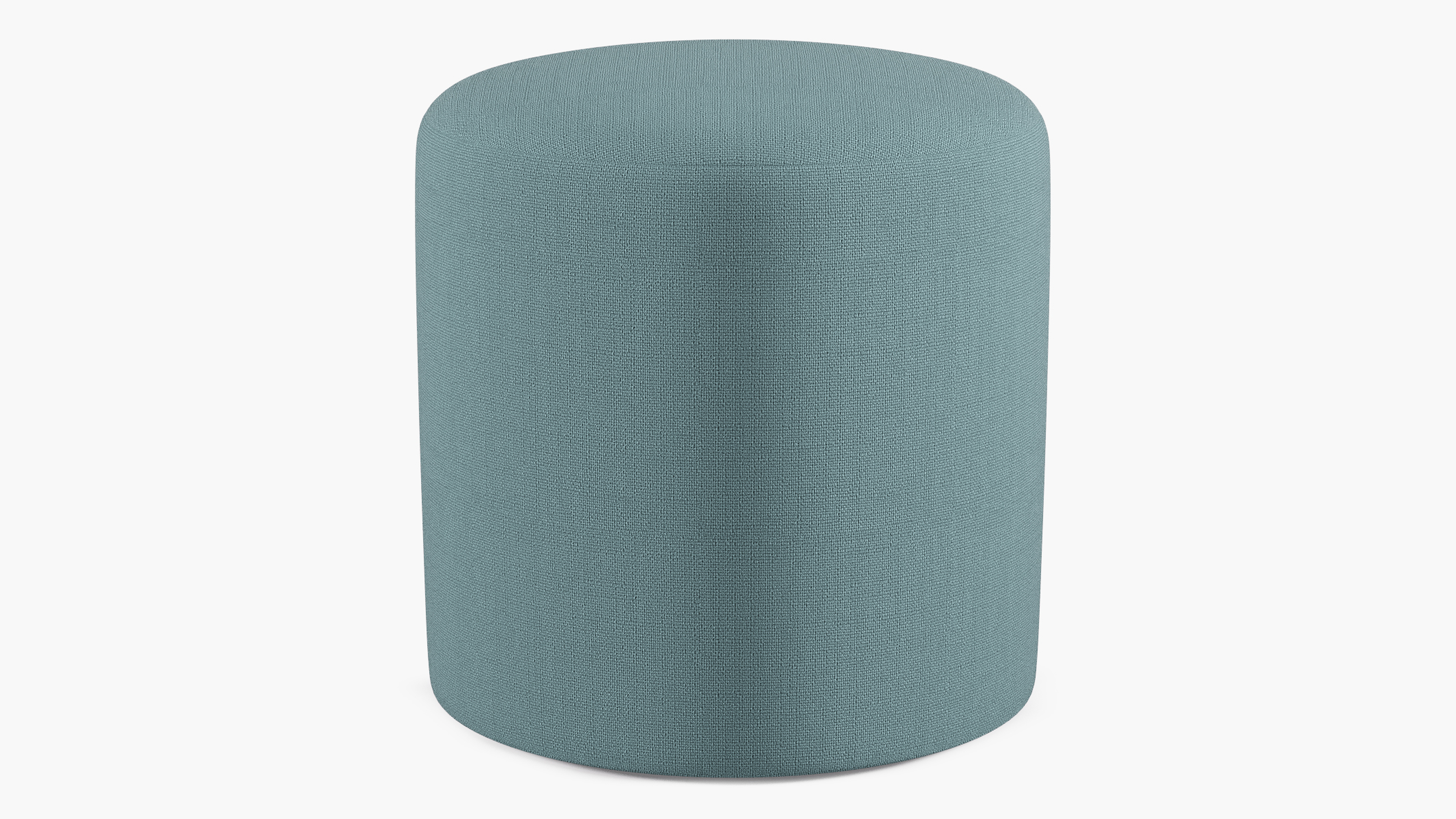 Drum Ottoman, Seaglass Everyday Linen - The Inside