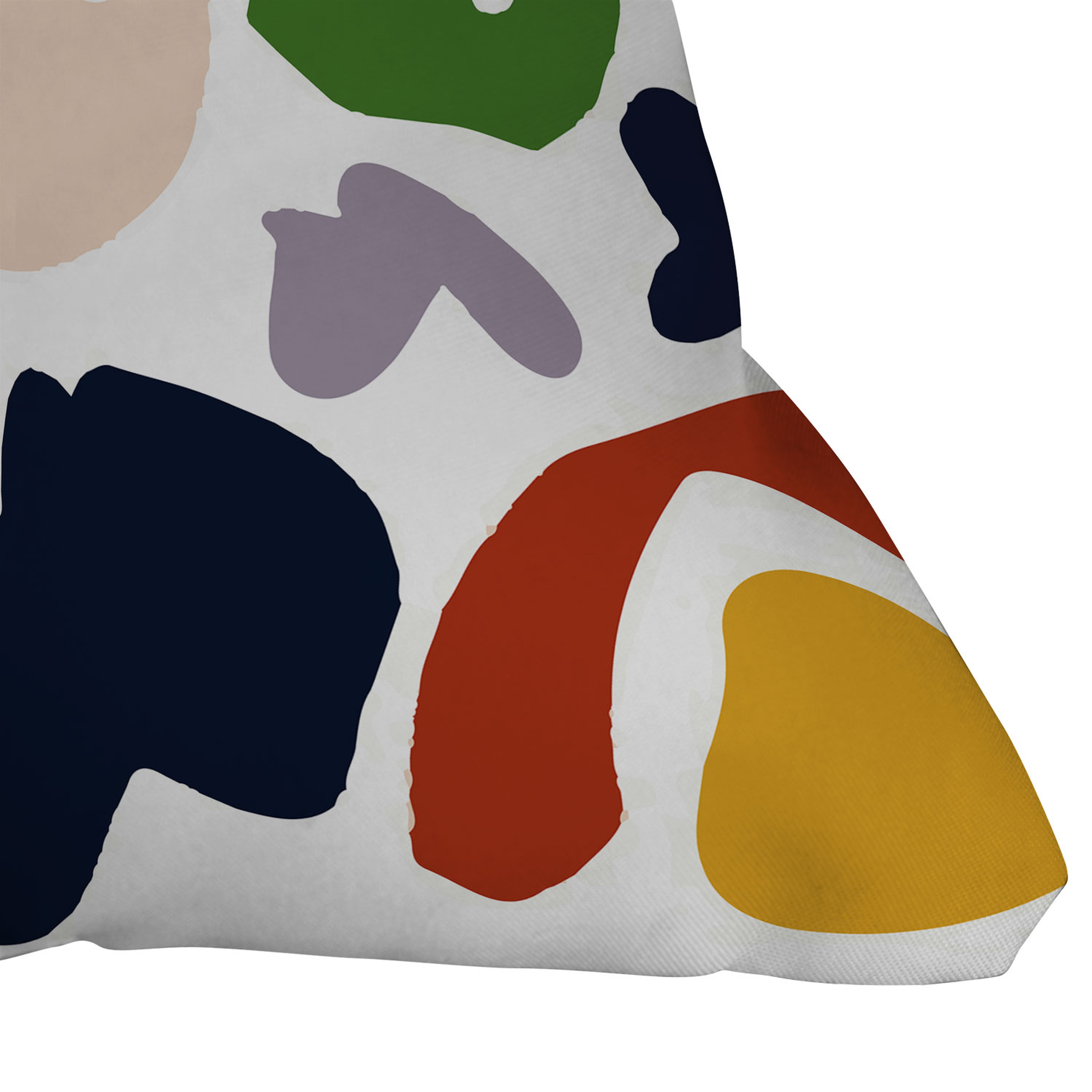 Cut Out Shapes Vibrant by Mambo Art Studio - Outdoor Throw Pillow 18" x 18" - Wander Print Co.
