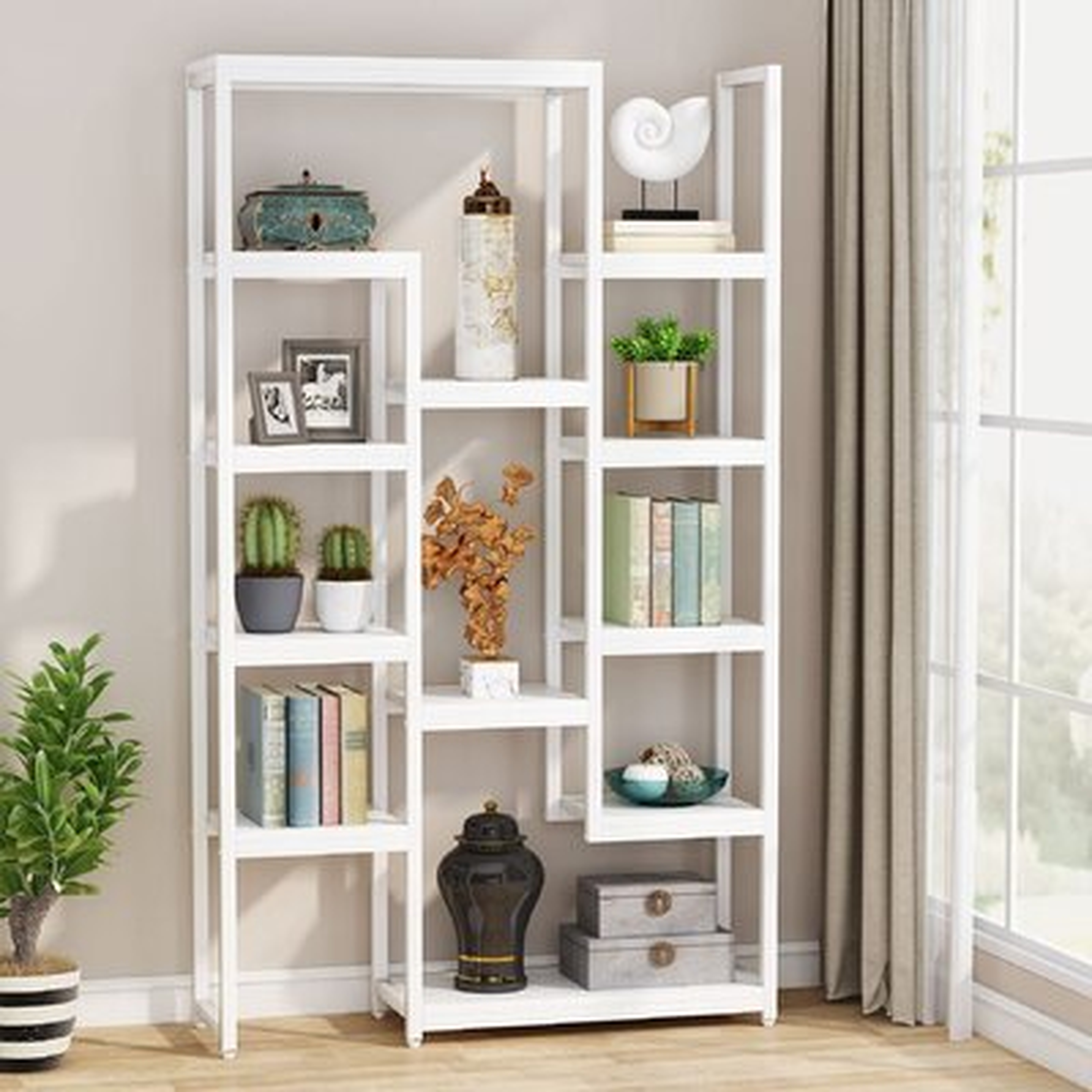 6-Tier Bookshelf 70.9 Inch Tall Bookcase - Wayfair