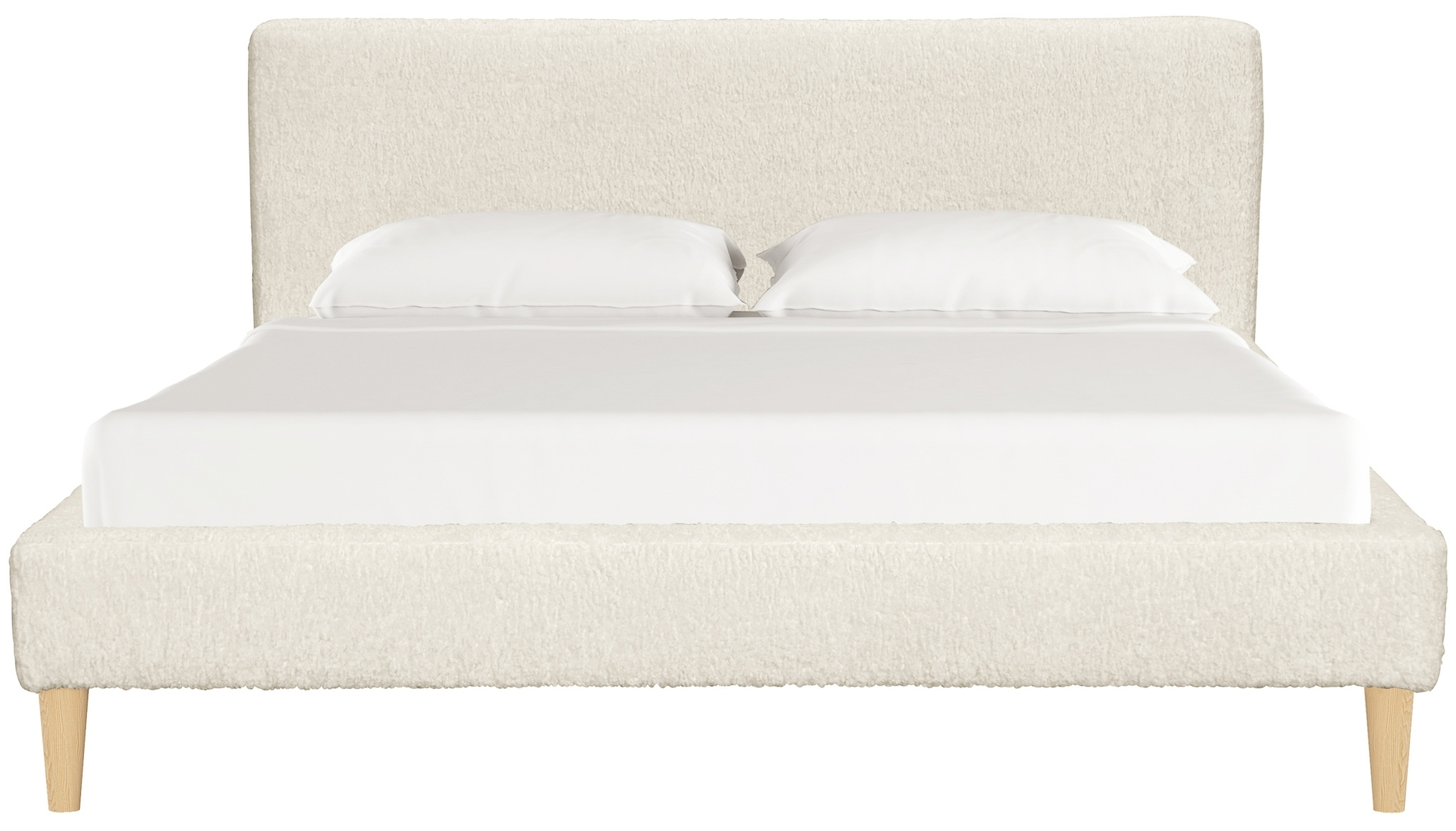 Indrea Platform Bed, Sherpa Queen - Lulu and Georgia