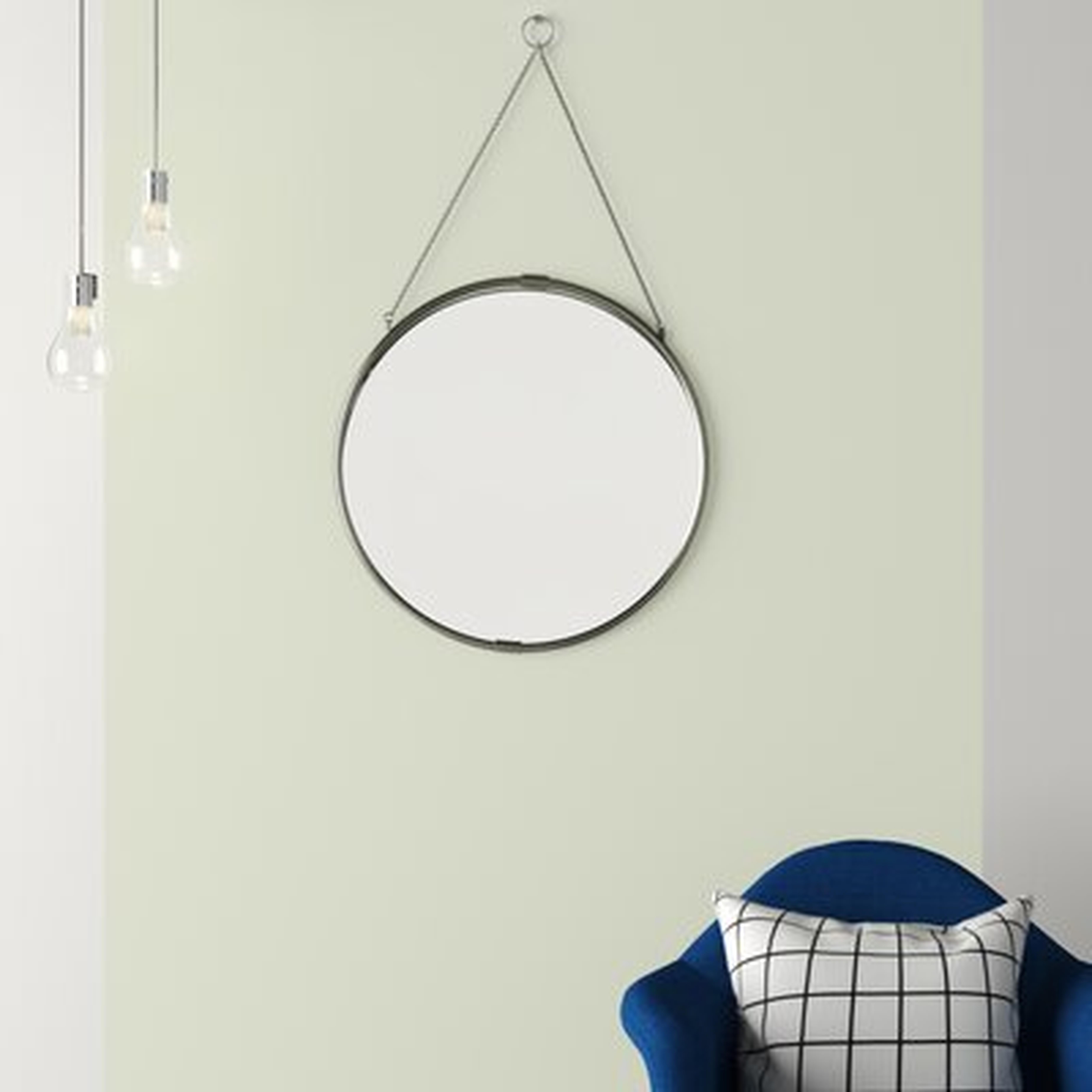 Cassius Decorative Round Hanging Modern & Contemporary Wall Mirror - Wayfair