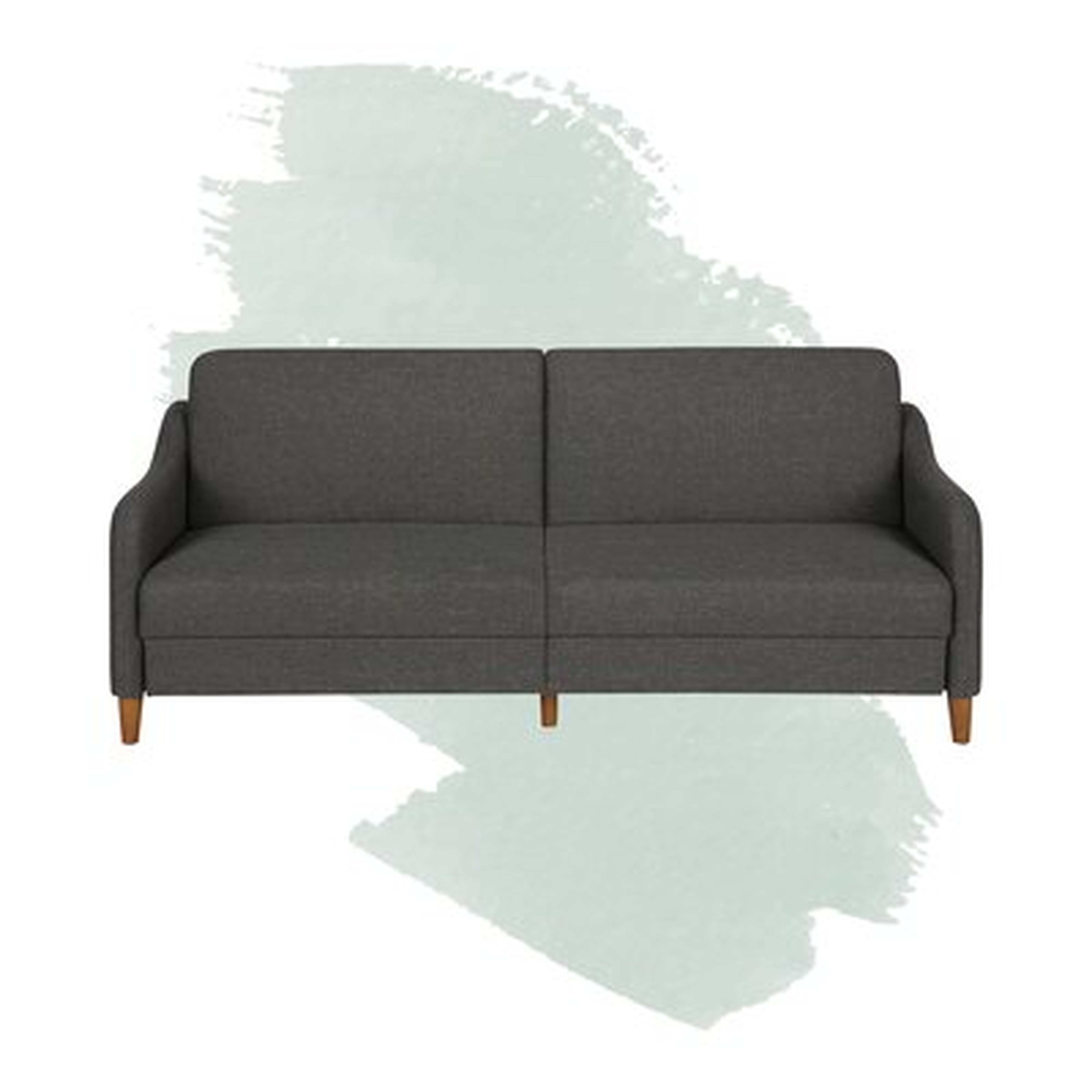 Aria 77" Round Arm Convertible Sofa - Wayfair