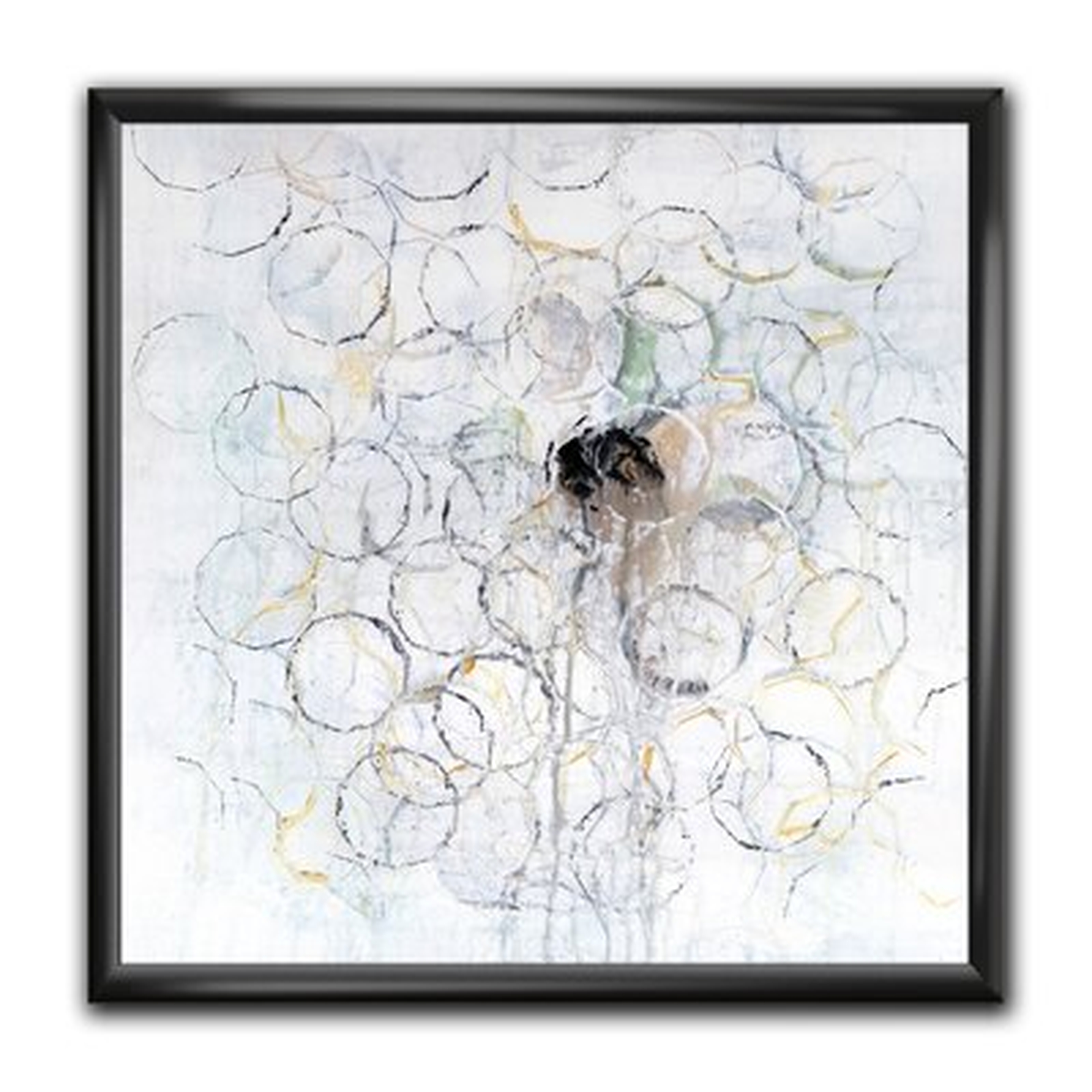 'Concentric Circle Impressions I' - Picture Frame Print on Canvas - Wayfair