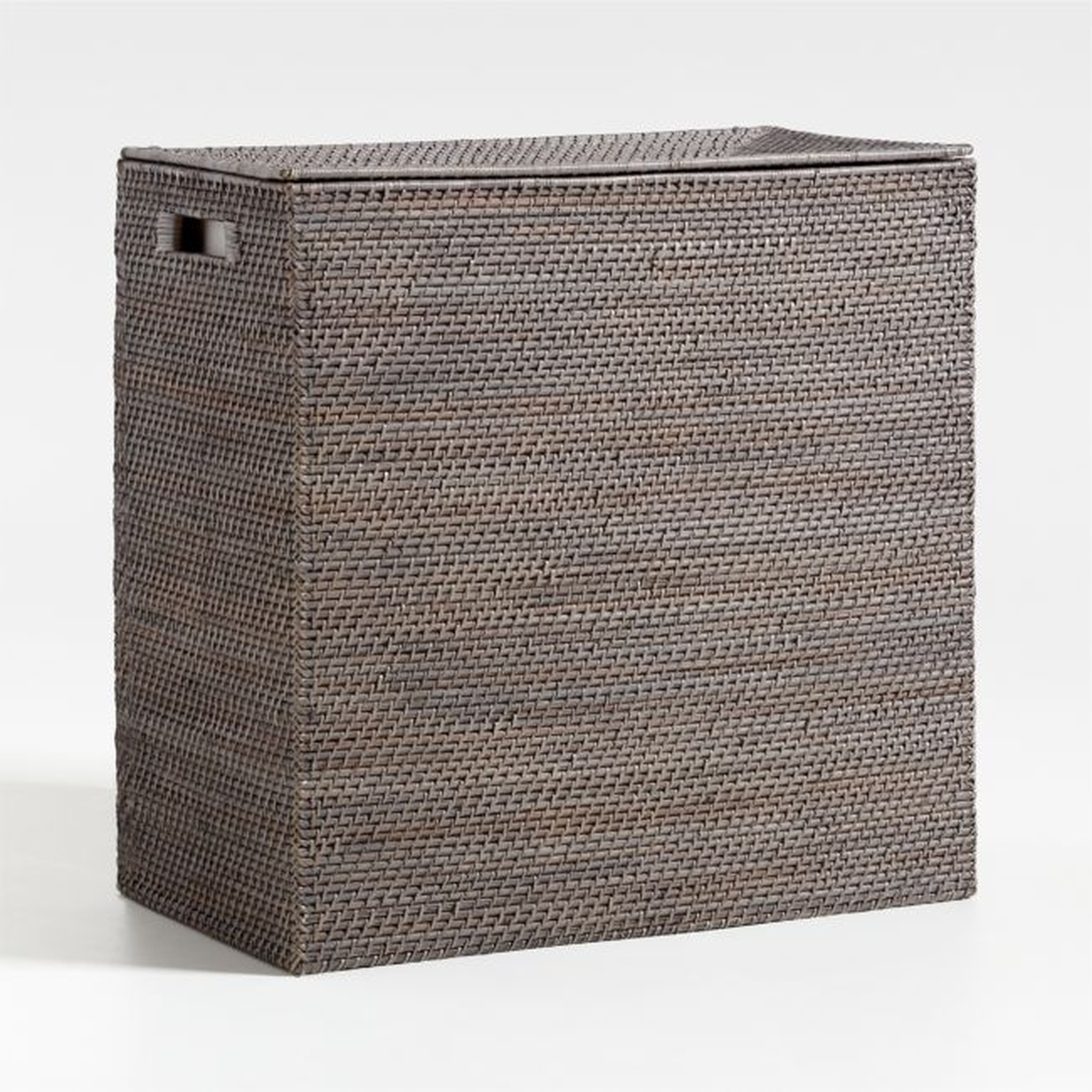 Sedona Large Grey Laundry Hamper - Crate and Barrel