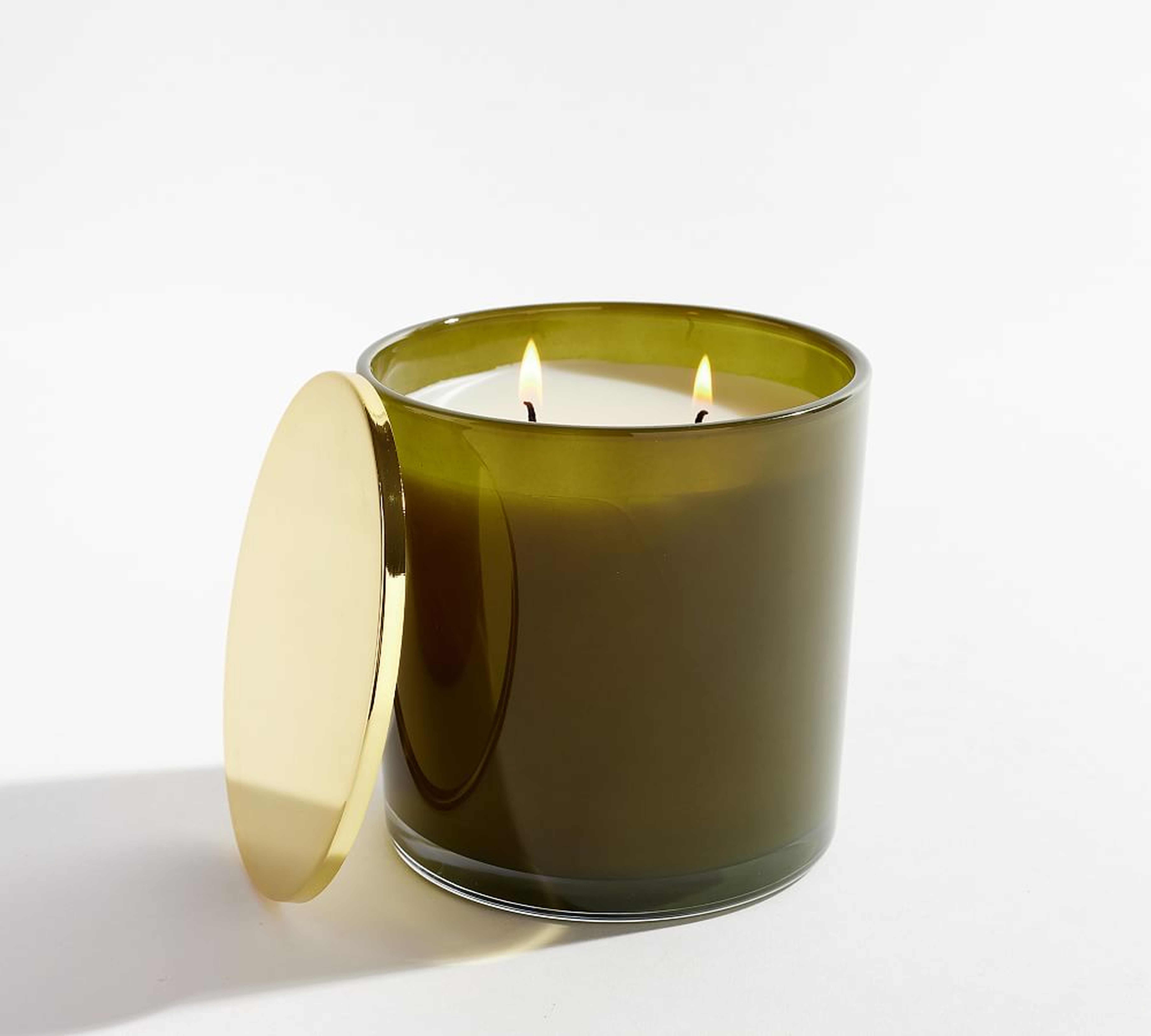 Fern Grove Collection, Green, Large Candle - Pottery Barn