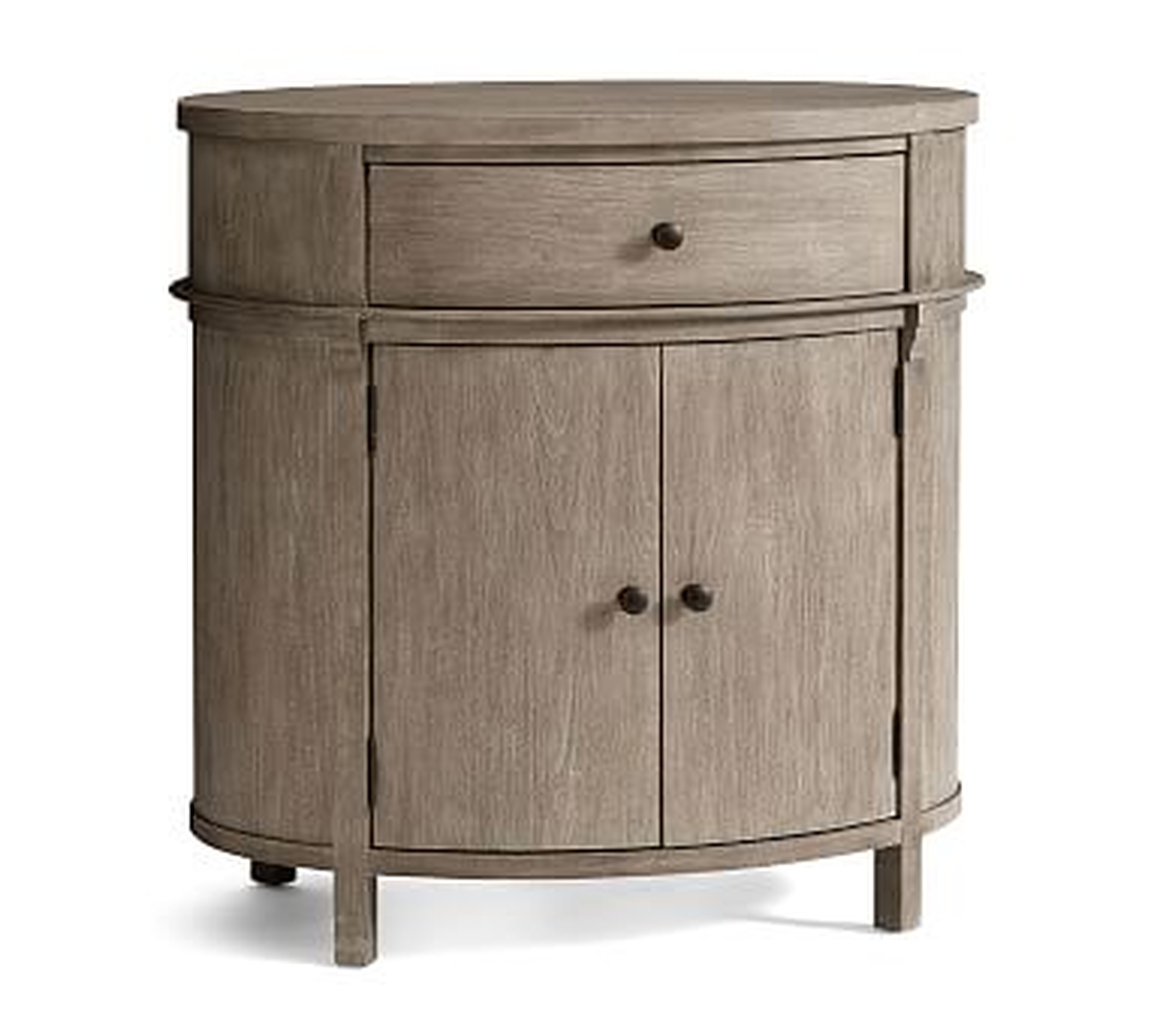 Toulouse Oval Tall Dresser, Gray Wash - Pottery Barn