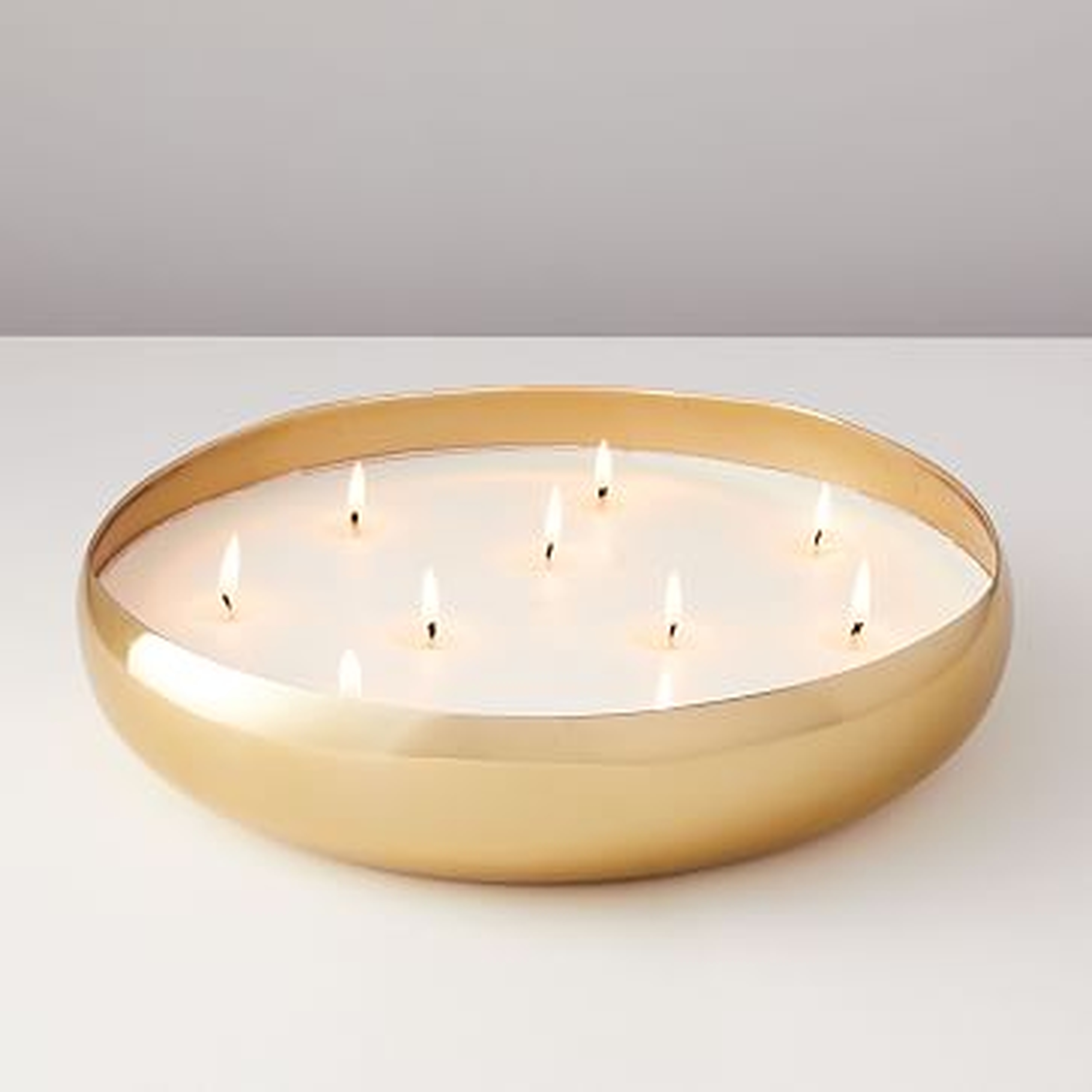 Oversized Metal Candle - West Elm