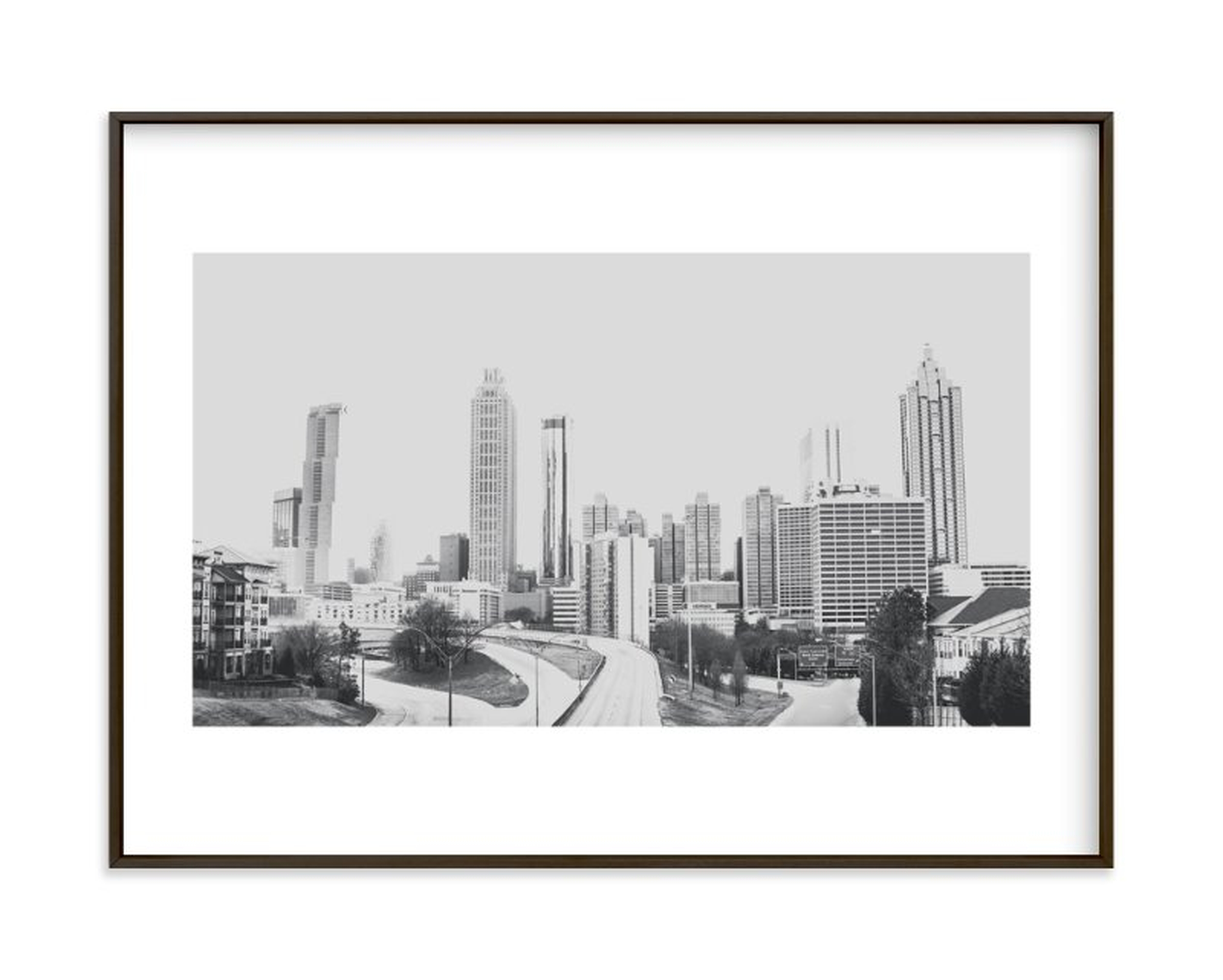The City In Black And White Art Print - Minted