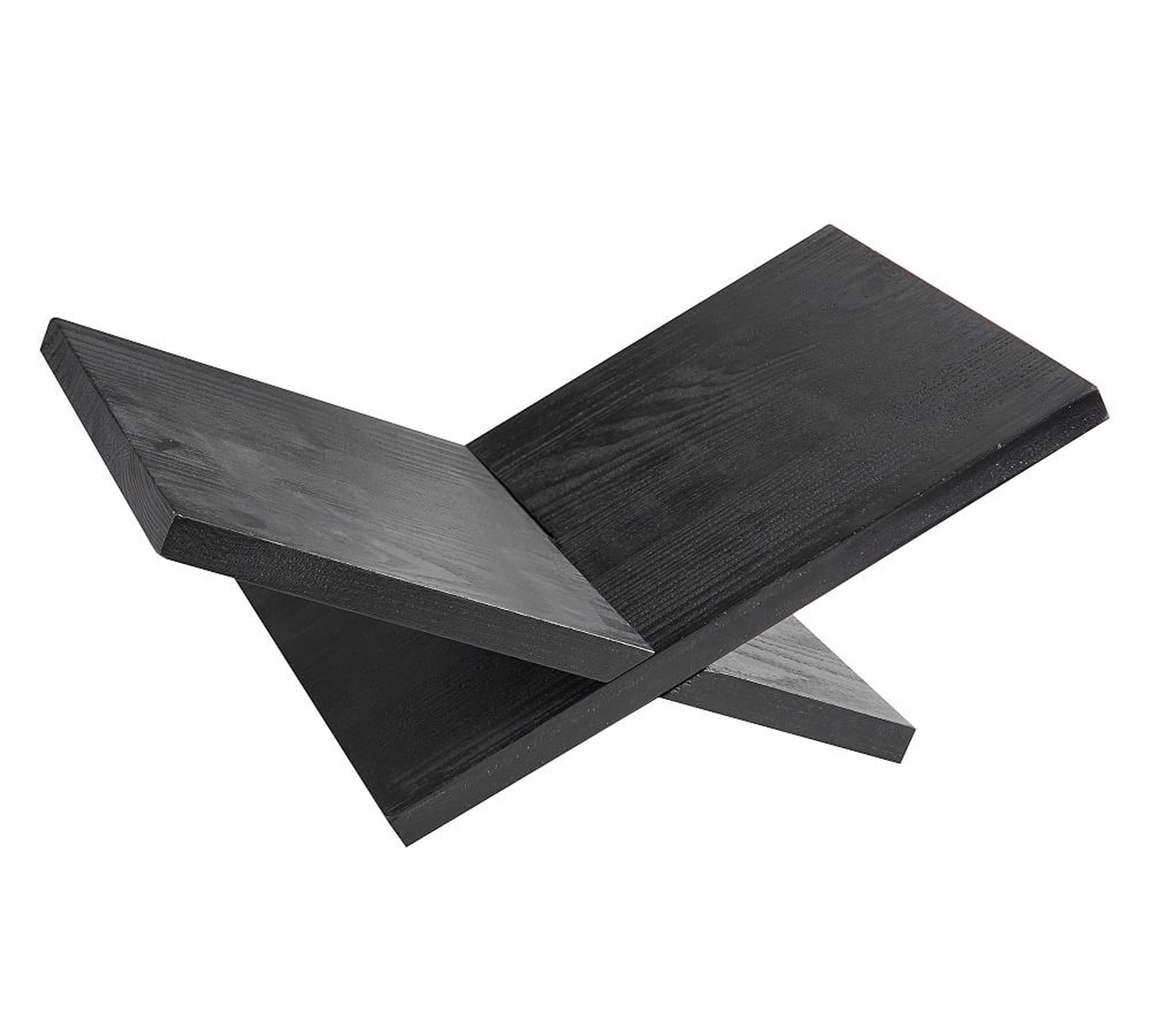 X Book Stand, Black - Pottery Barn