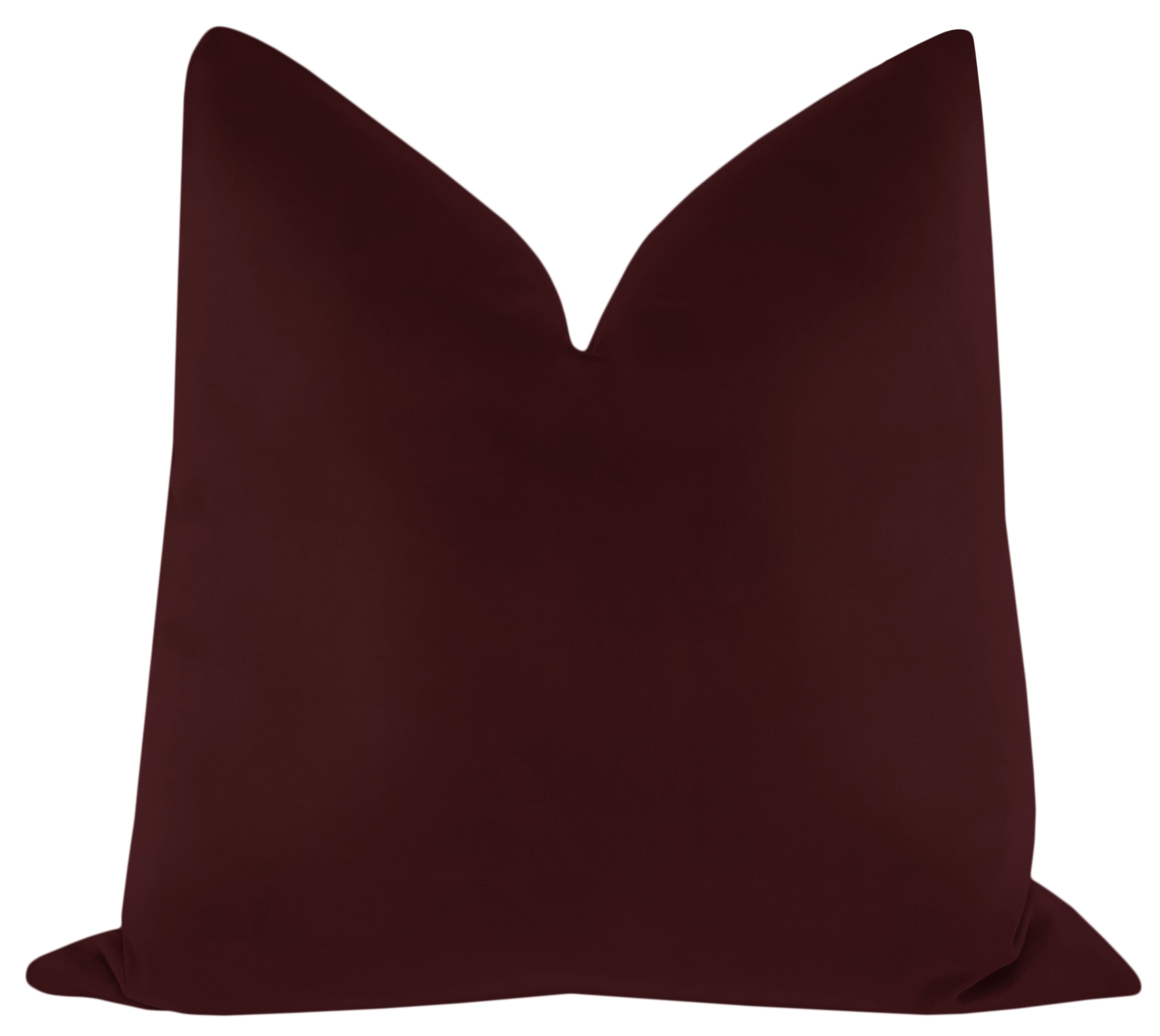 SIGNATURE VELVET // MERLOT - 24" X 24" / Knife Edge - Little Design Company