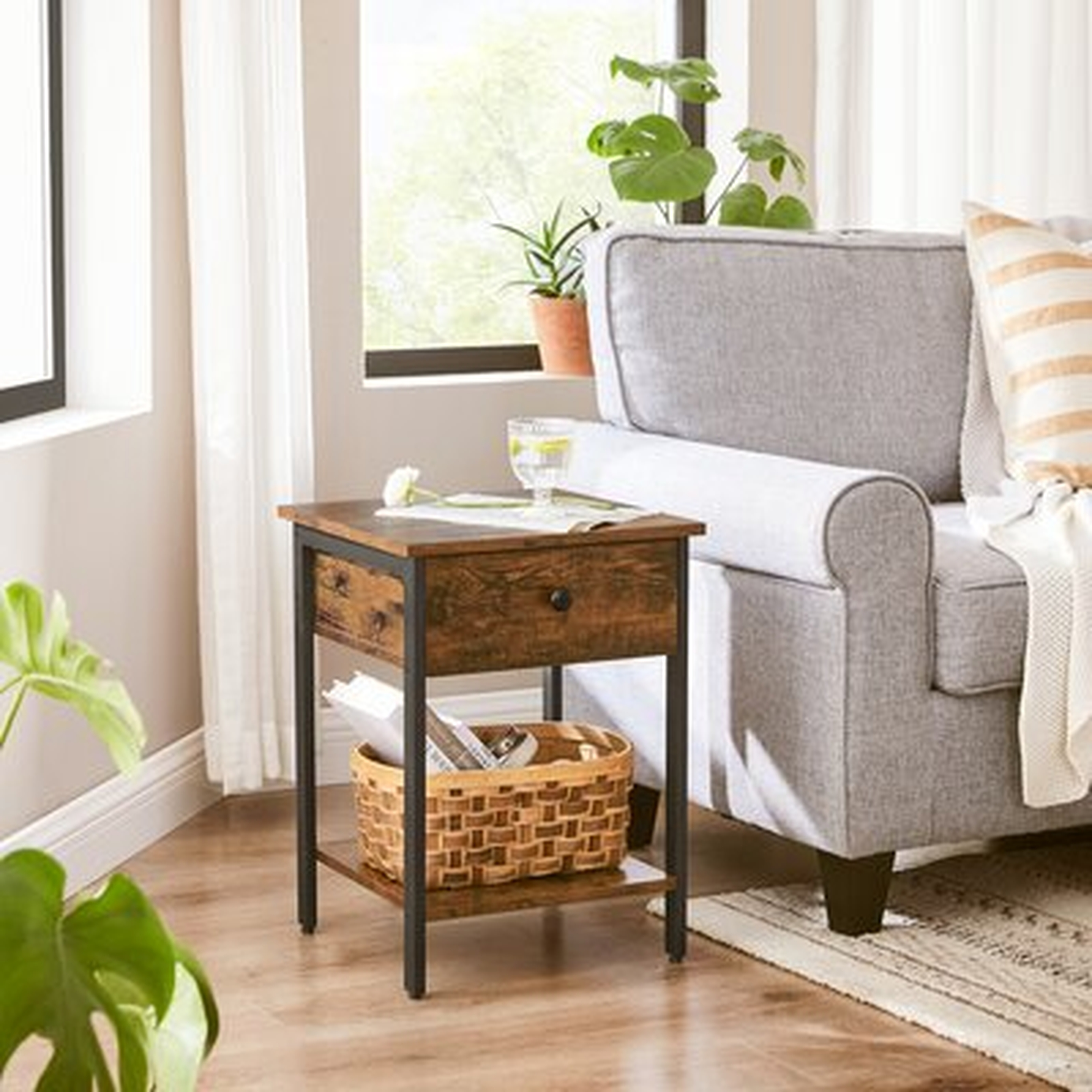 Maynor 1 Drawer End Table with Storage - Wayfair