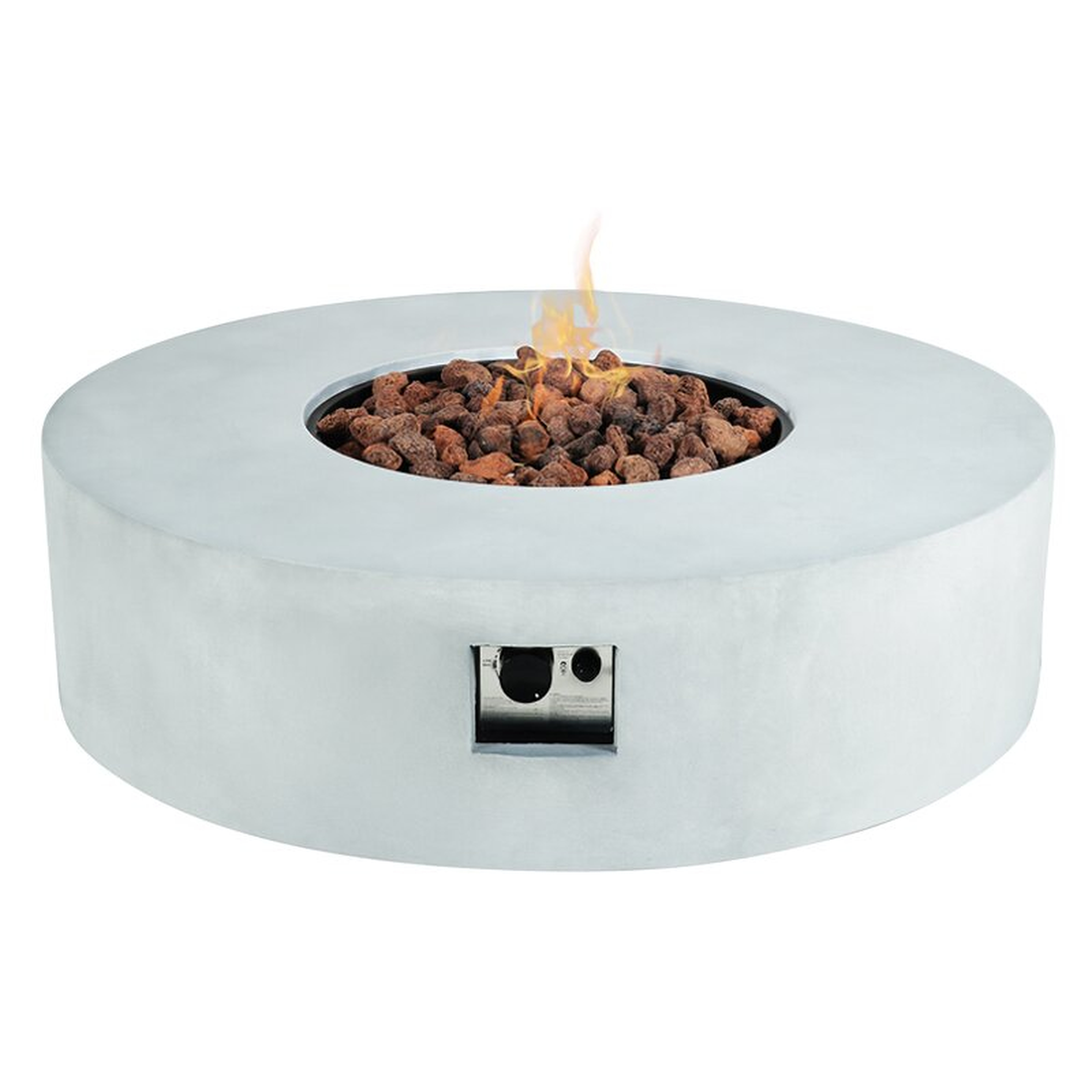 AMA Concrete Propane Fire Pit Table Insert - Perigold