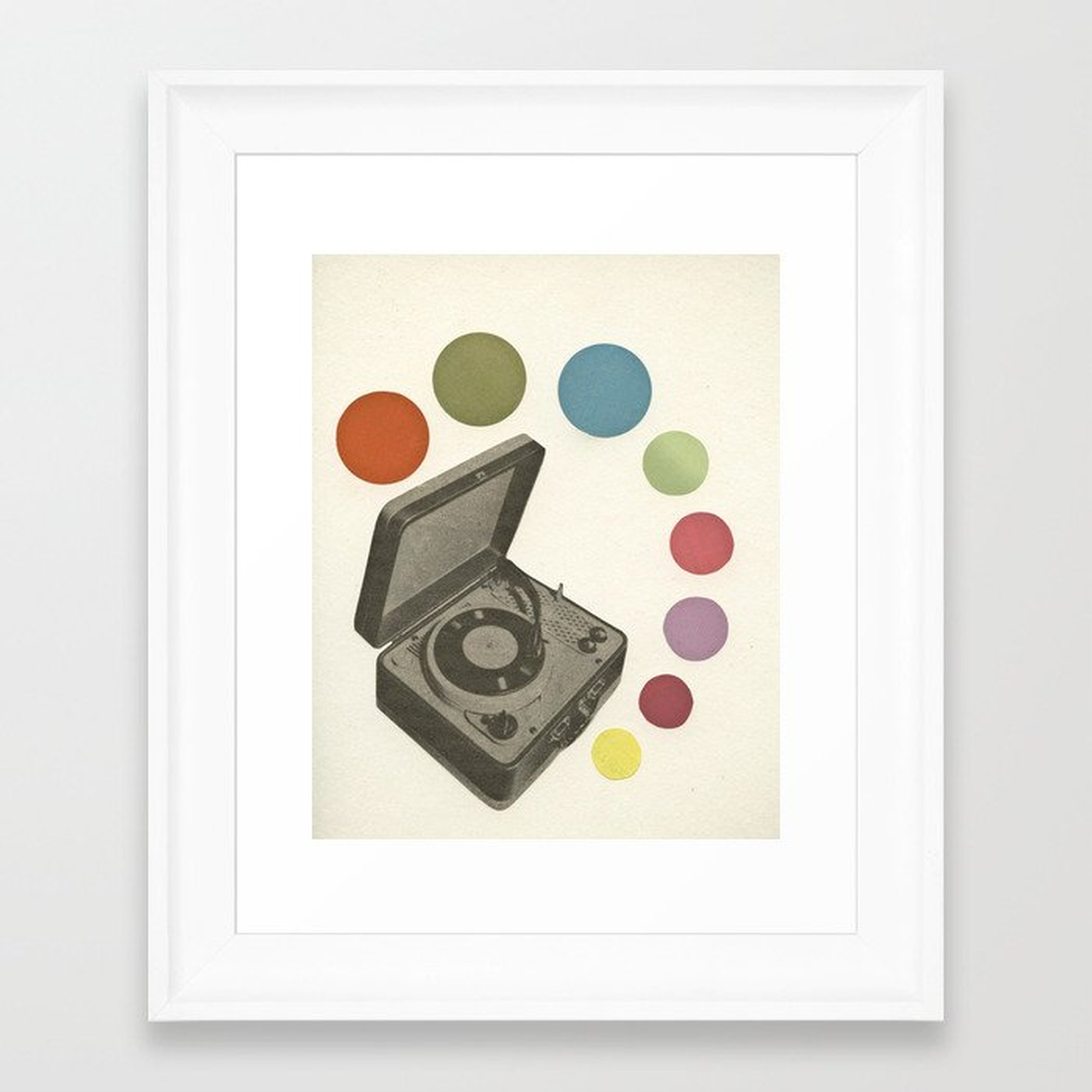 Pop Music Framed Art Print by Cassia Beck - Scoop White - X-Small 8" x 10"-10x12 - Society6