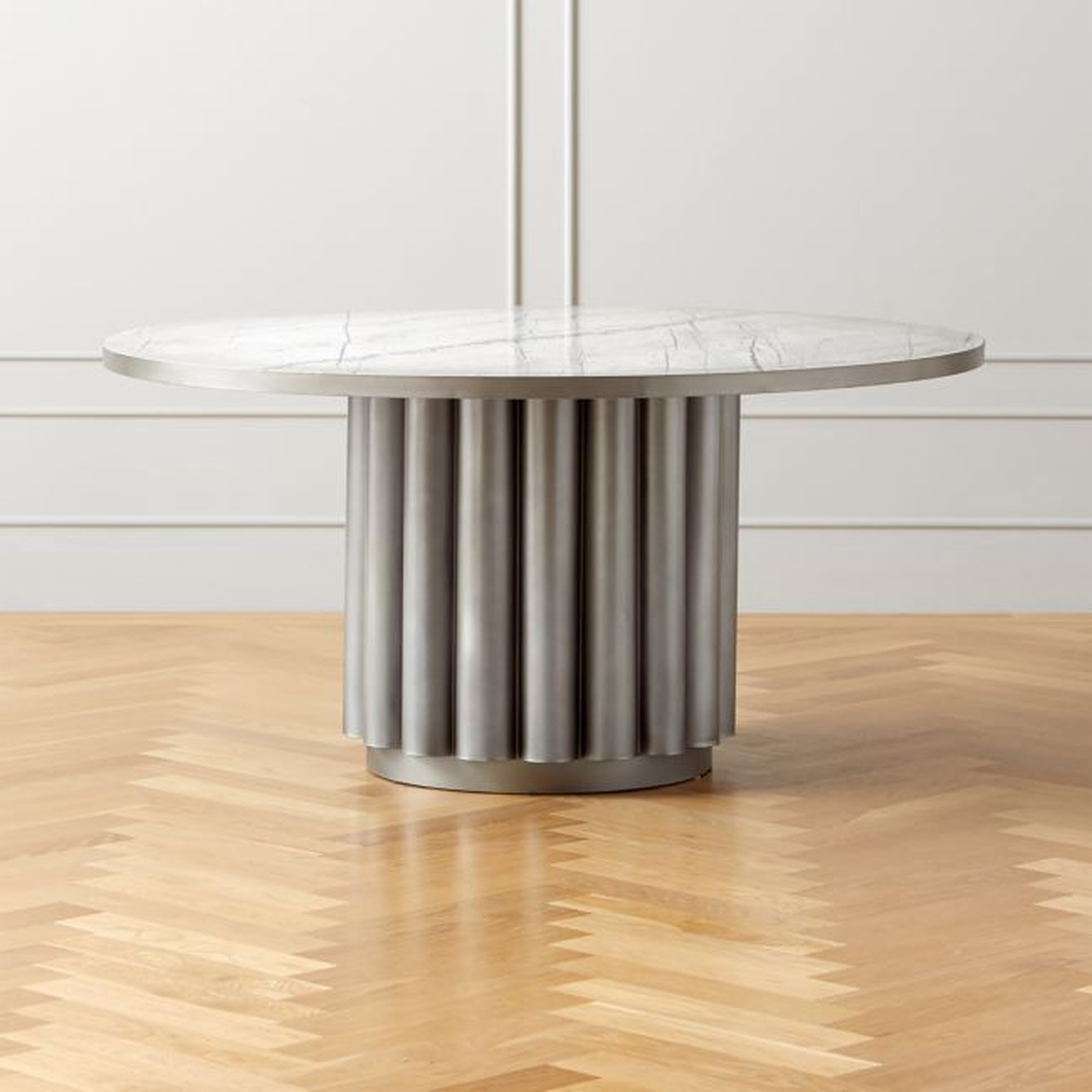 Cypher White Marble DIning Table - CB2