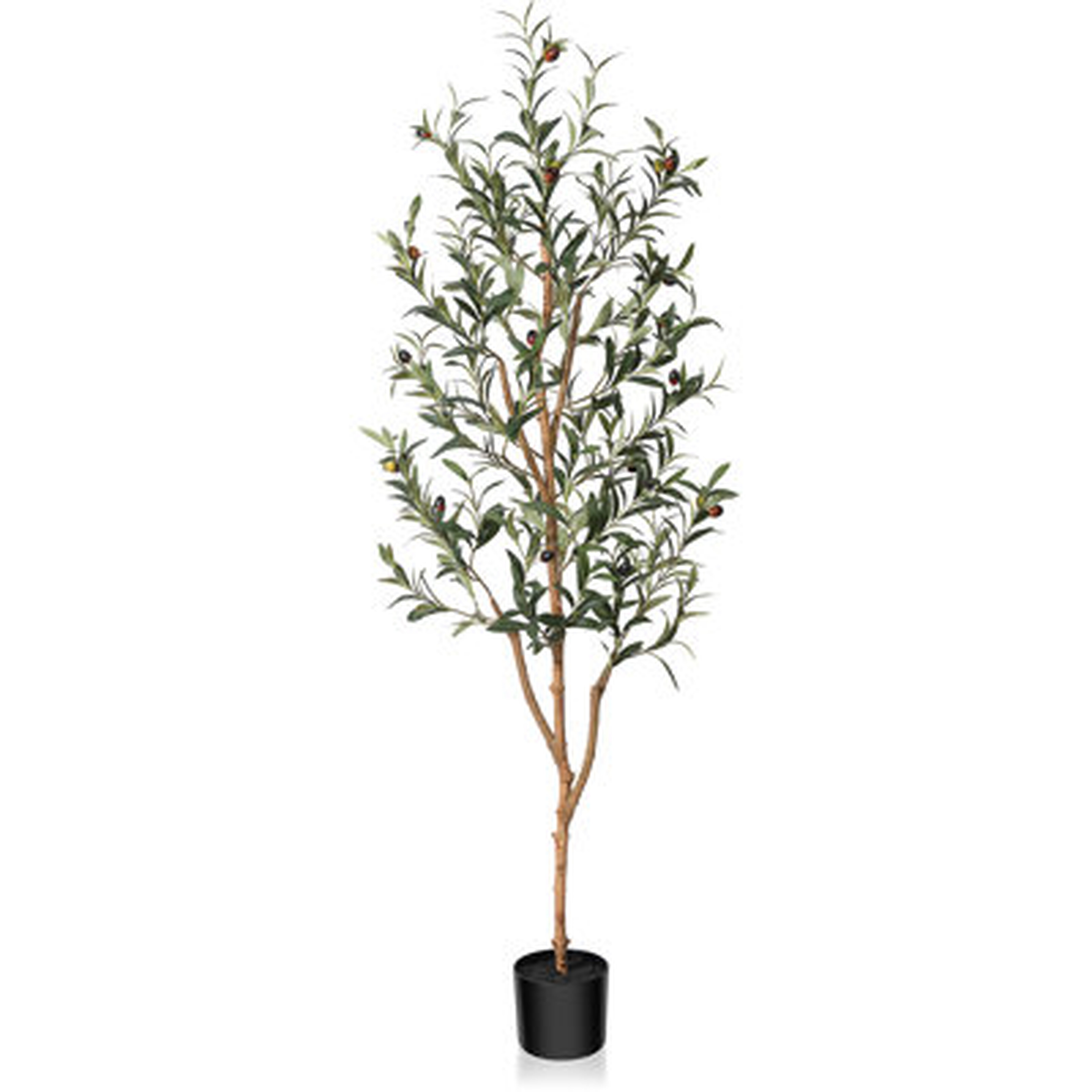 Adcock Artificial Olive Tree Tree in Pot - Wayfair