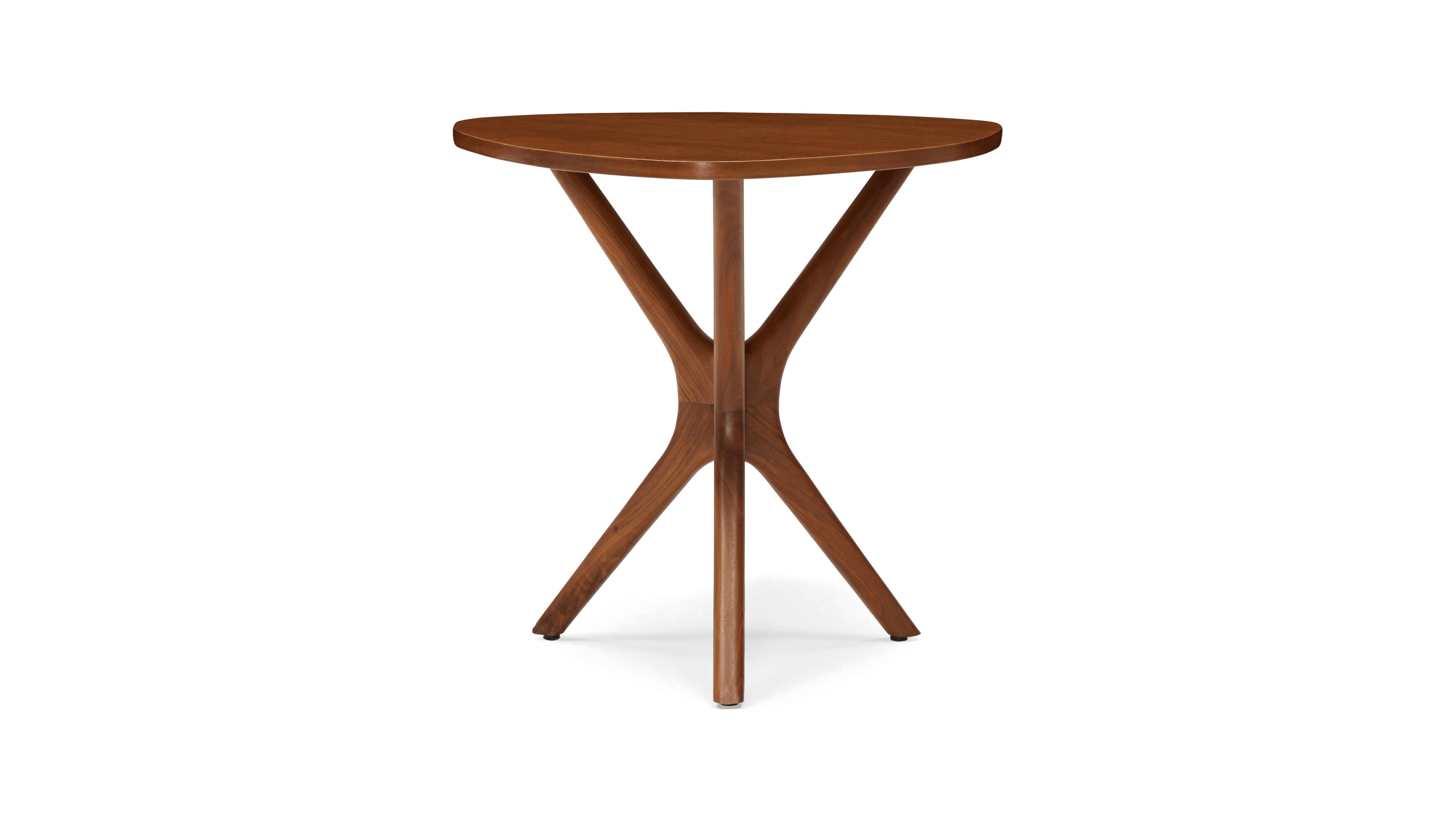 Tolson Mid Century Modern (Wood Top) End Table - Walnut - Joybird