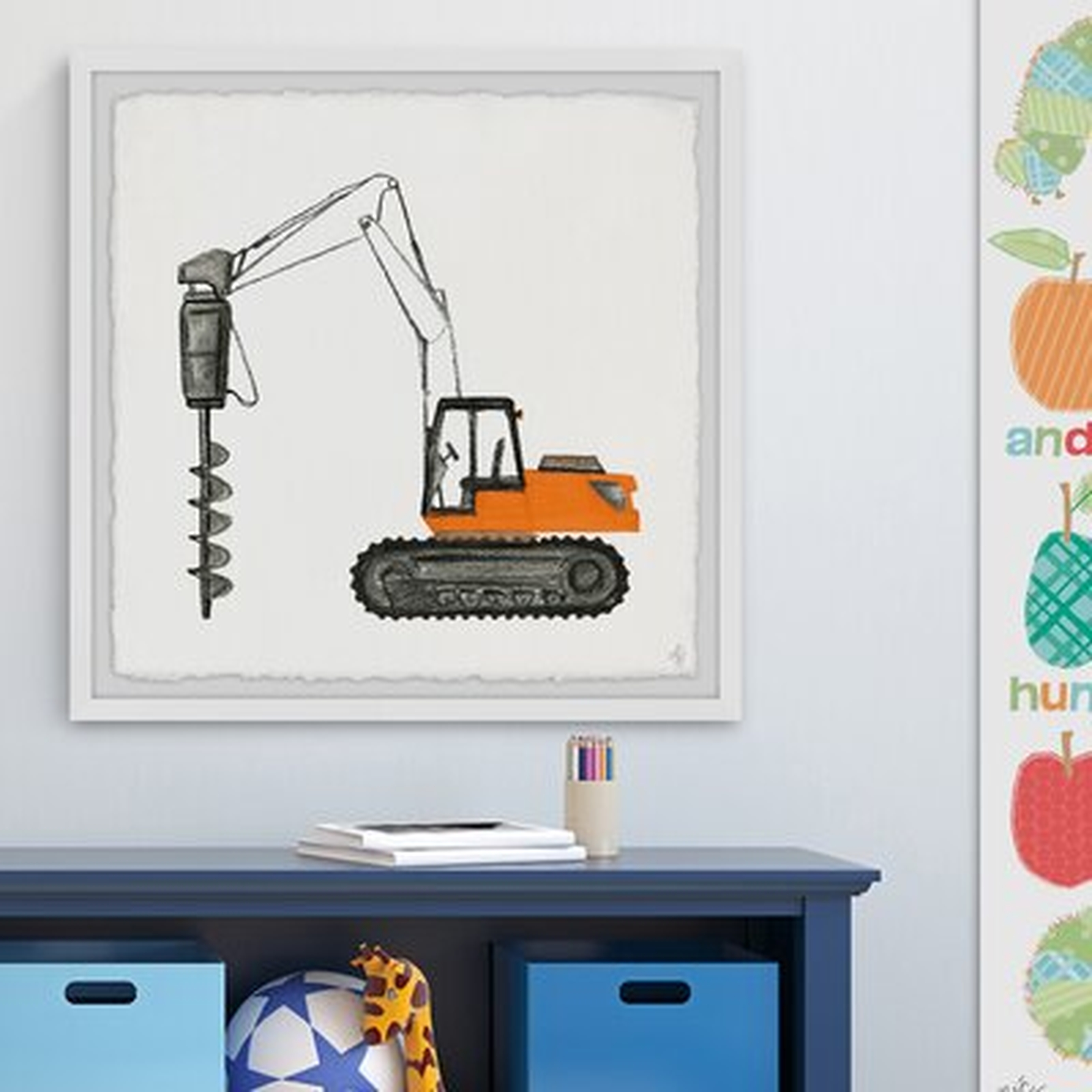 Roscoe 'Drilling Truck' Framed Art - Wayfair