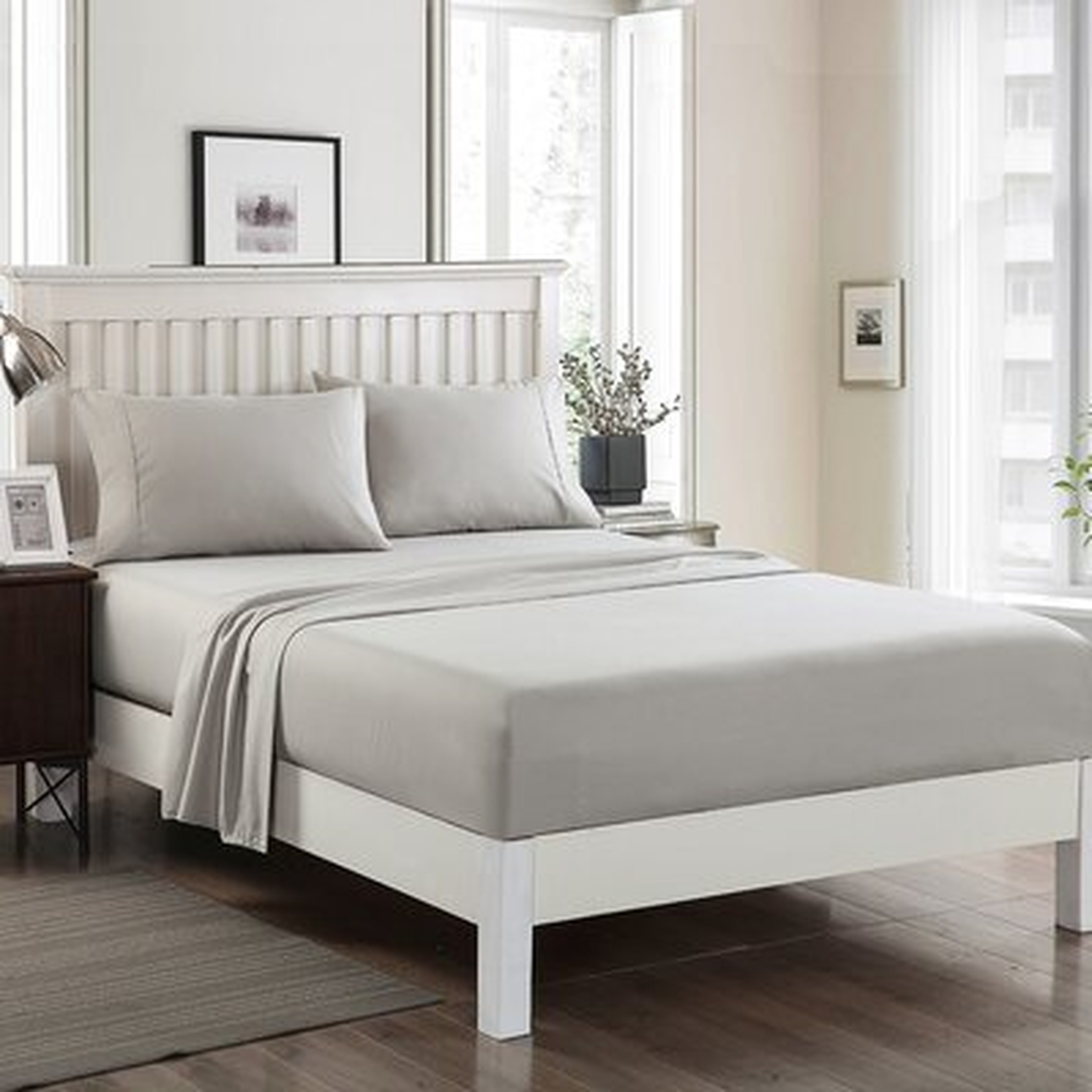 Hotel Luxury Bed Sheets - 4 Pieces - Extra Soft - 14" Deep Pocket Brushed Microfiber Wrinkle Resistant Bedding Sheets Twin/Full/Queen/King Size - Wayfair