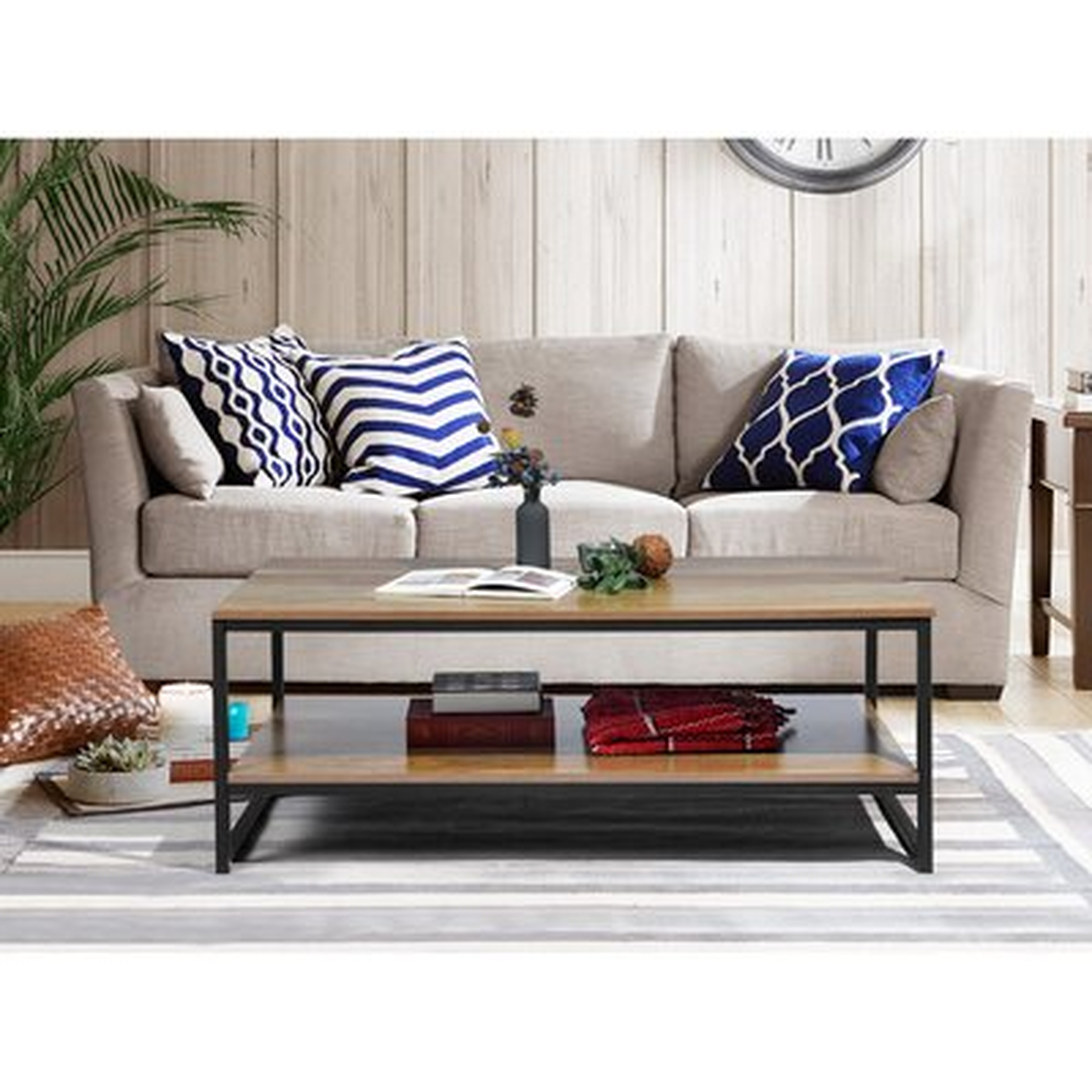 Christianne Sled Coffee Table with Storage - Wayfair