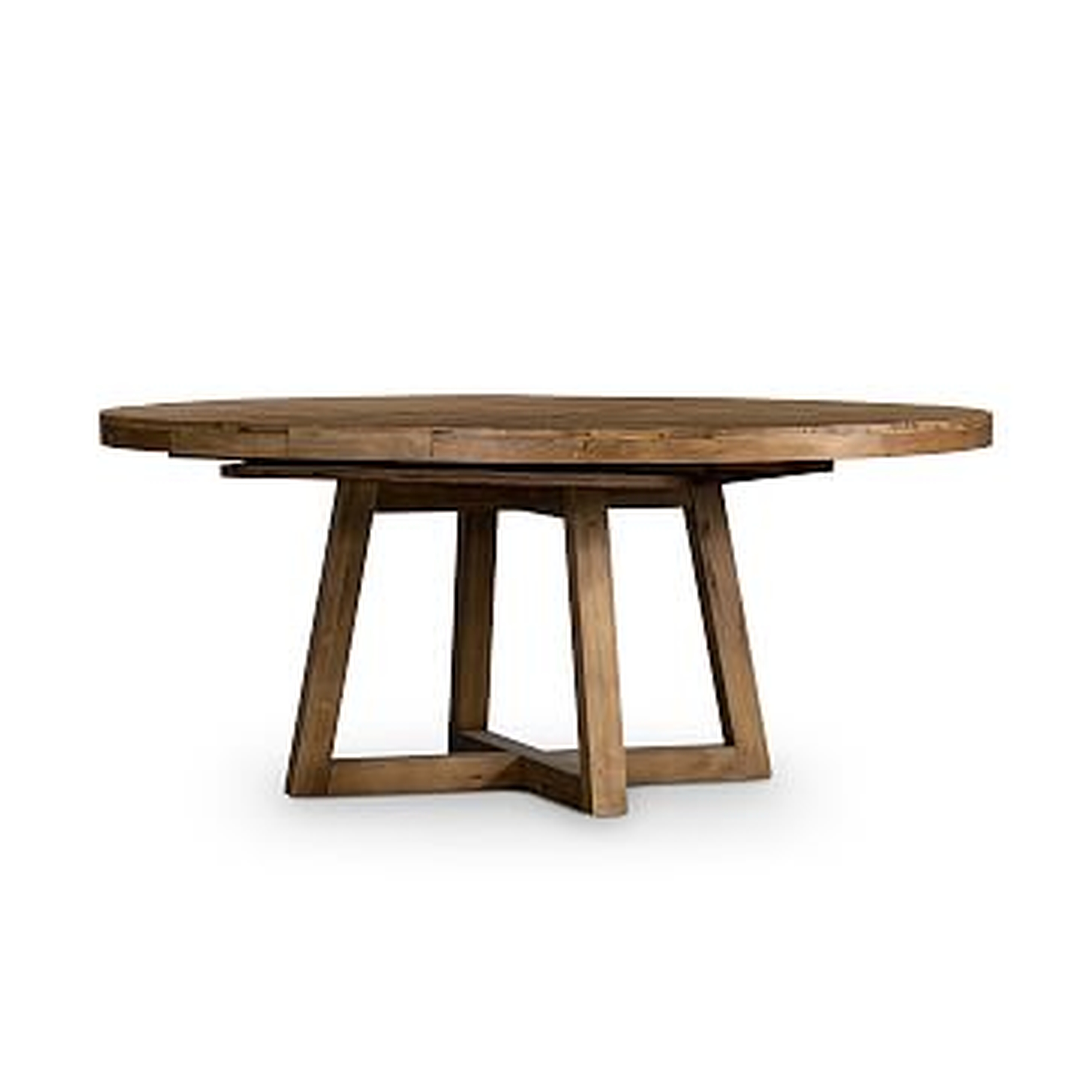 Emmerson(R) 60"-72" Expandable Round Dining Table, Rustic Natural - West Elm