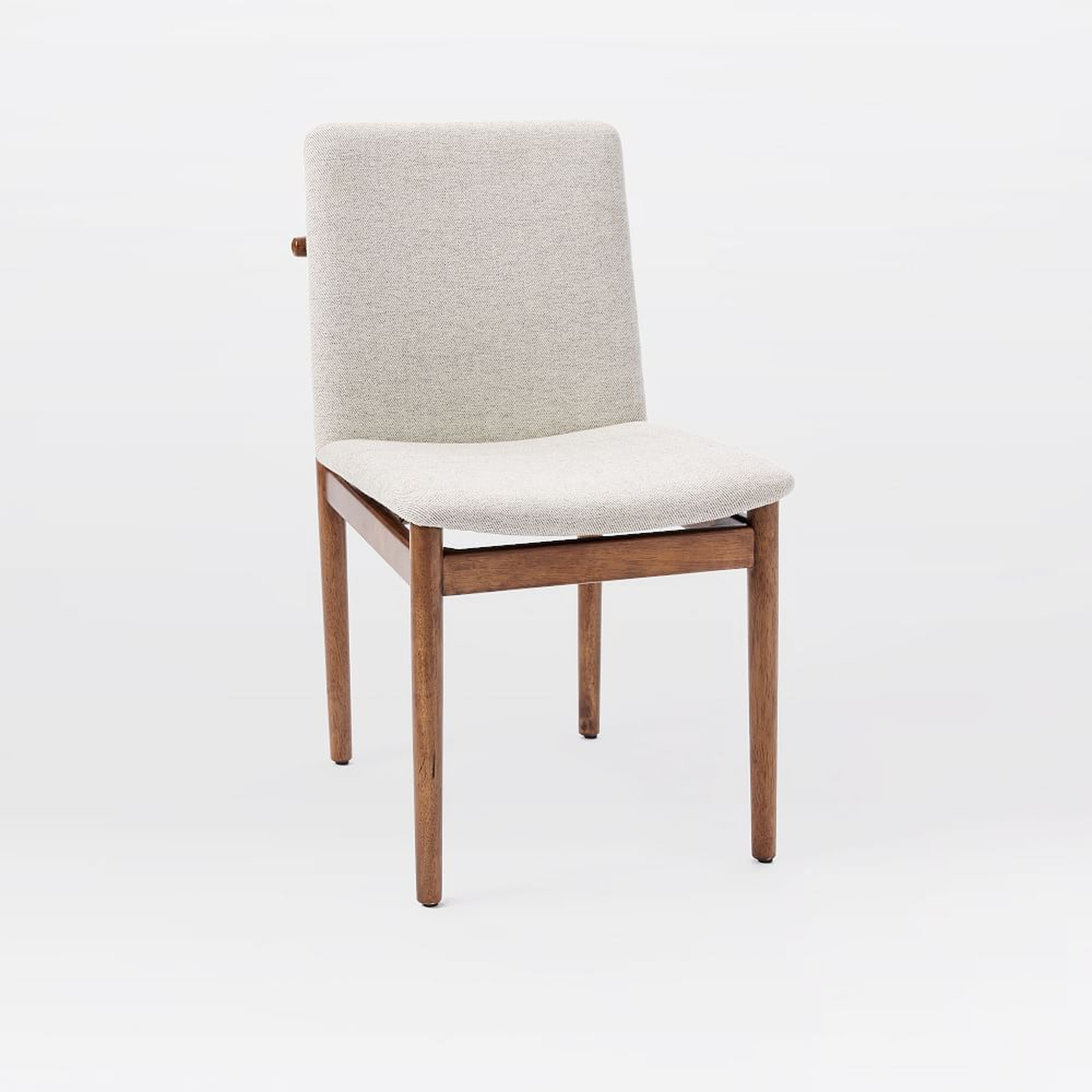 Framework Dining Chair, Dove Twill, Walnut, Set of 2 - West Elm