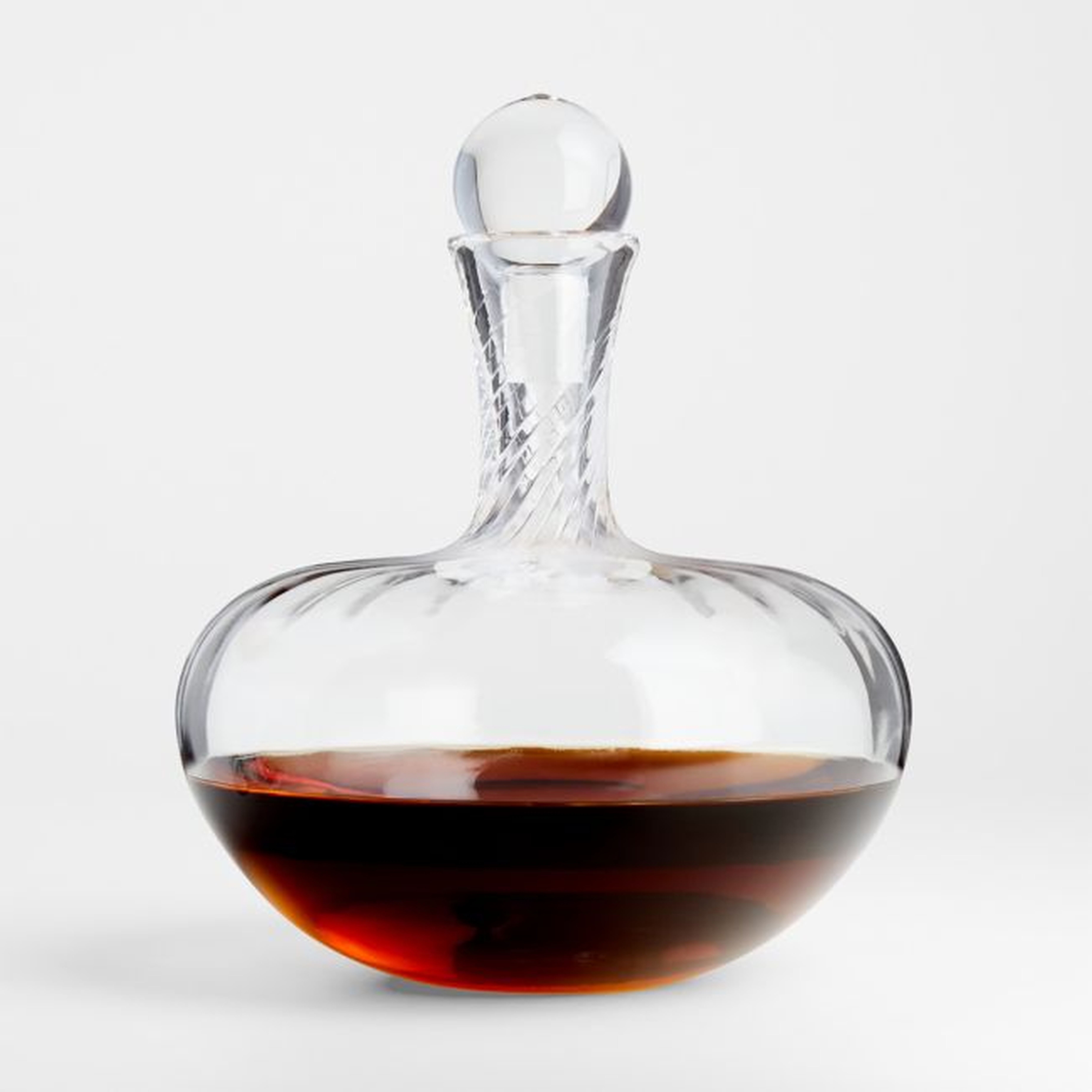 Lucia Swirled Glass Decanter - Crate and Barrel