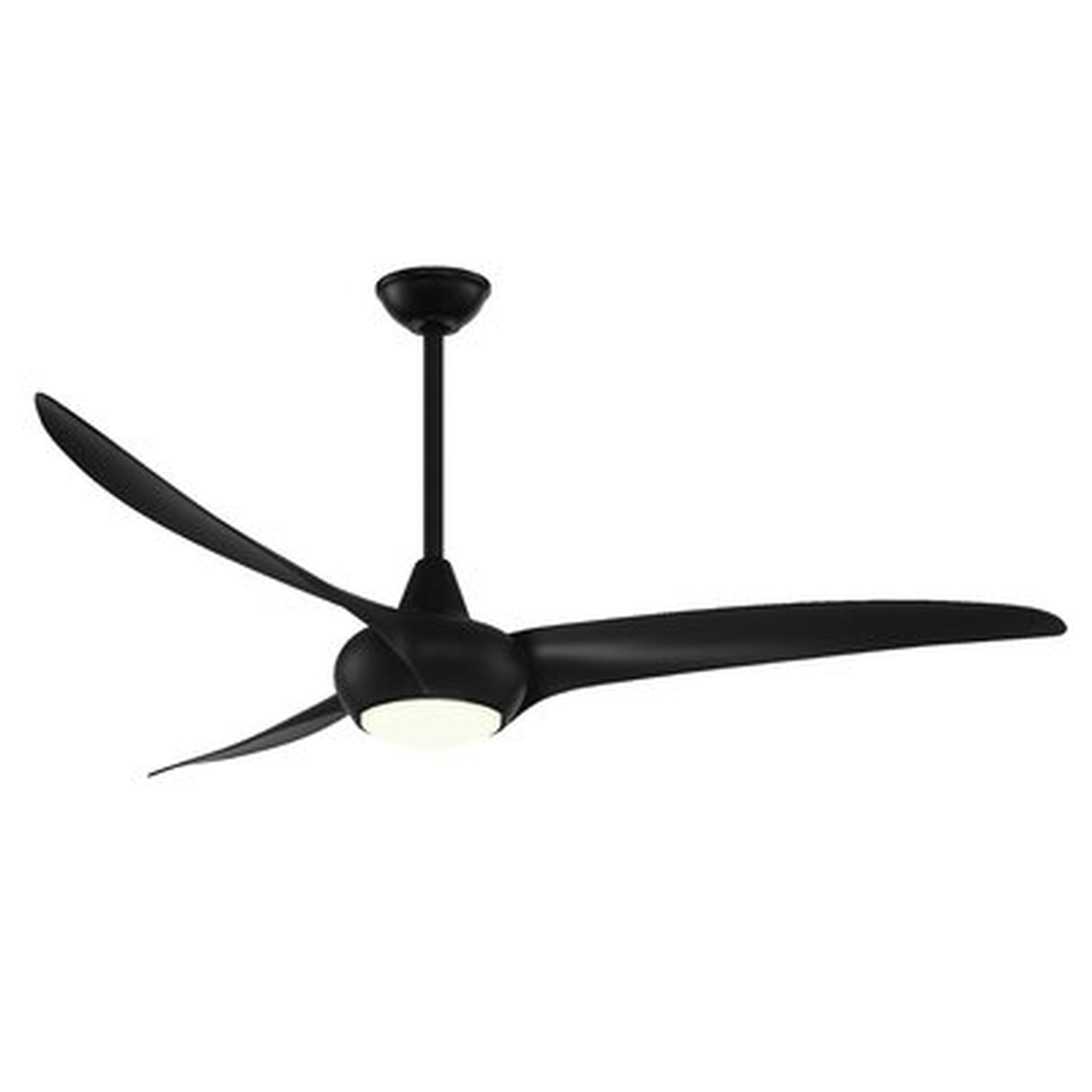 65" 3 - Blade LED Propeller Ceiling Fan with Remote Control and Light Kit Included - Wayfair