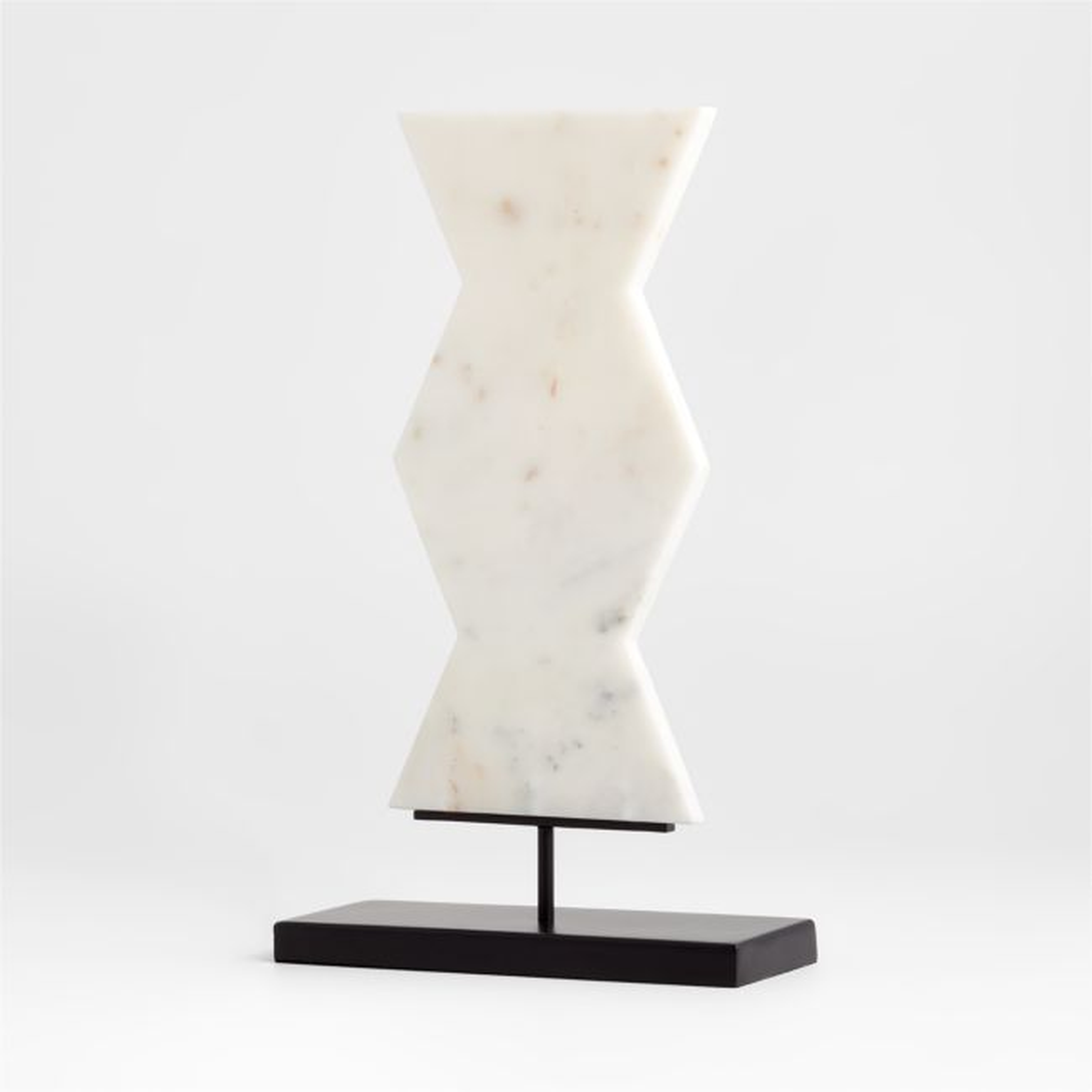 Destan Marble Sculpture on Stand 16.5" - Crate and Barrel