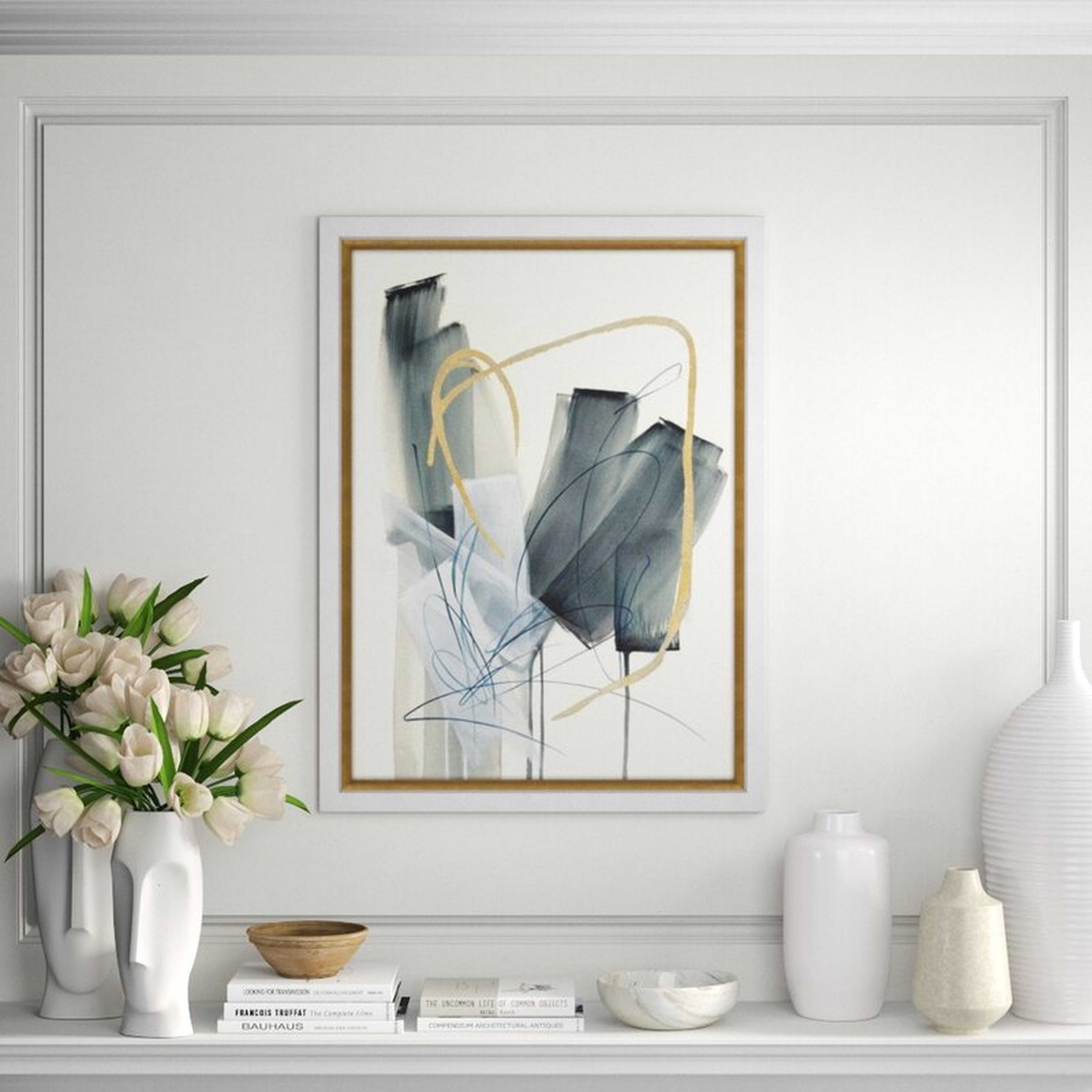 Chelsea Art Studio Neutral Blooms I by Janice Sadler - Wrapped Canvas Painting Print - Perigold
