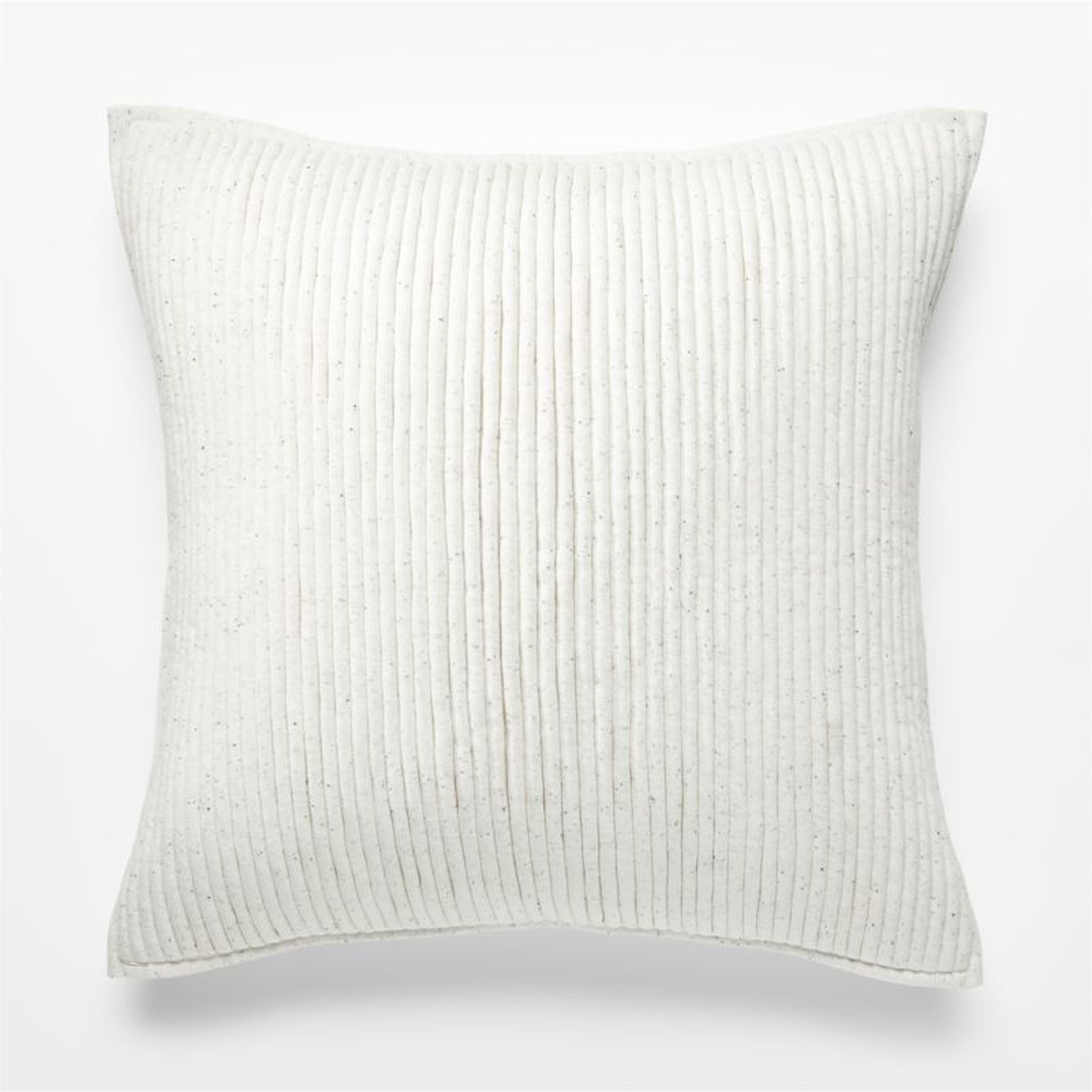 Sequence Jersey Pillow, Ivory, 20" x 20" - CB2