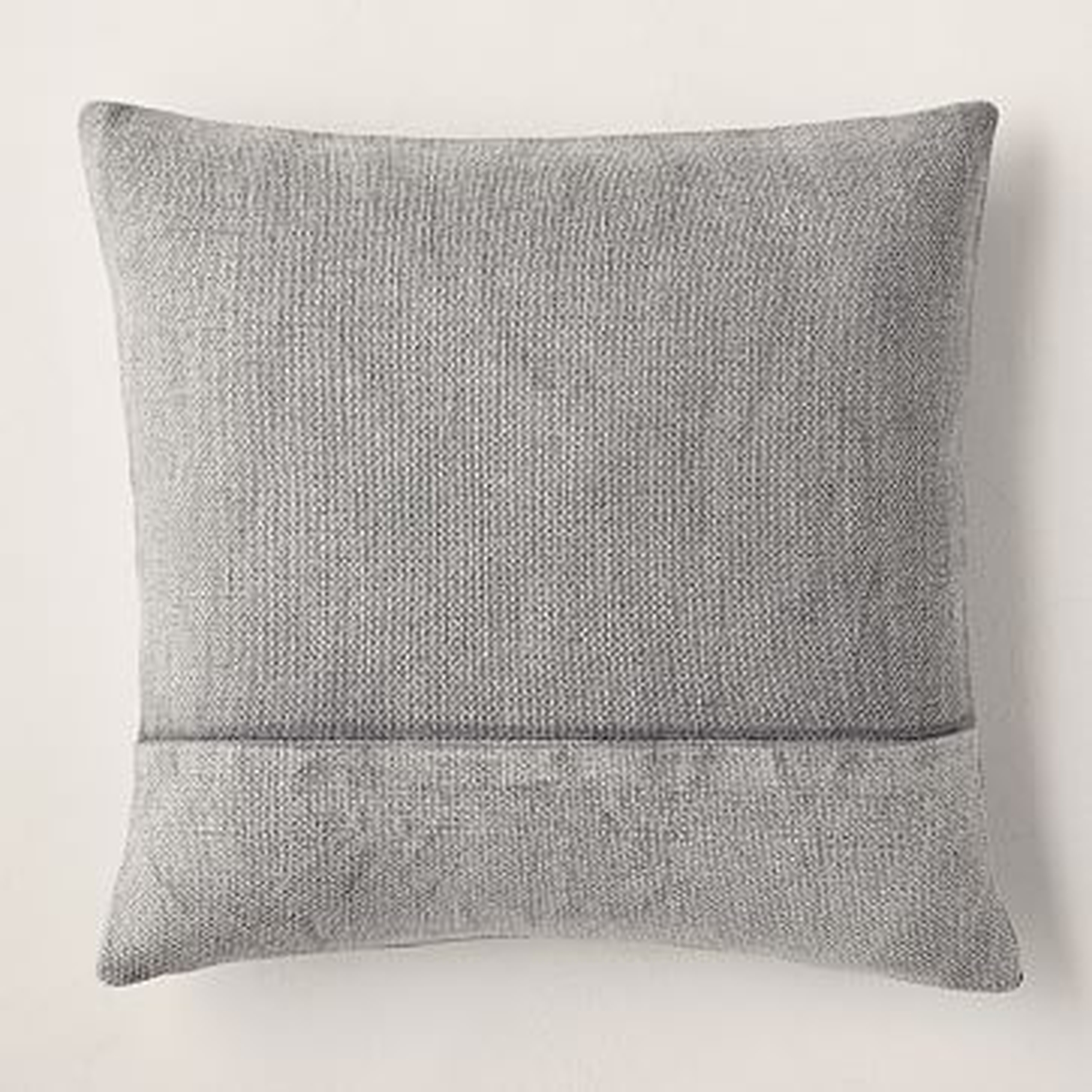 Cotton Canvas Pillow Cover, 18"x18", Iron, Set of 2 - West Elm